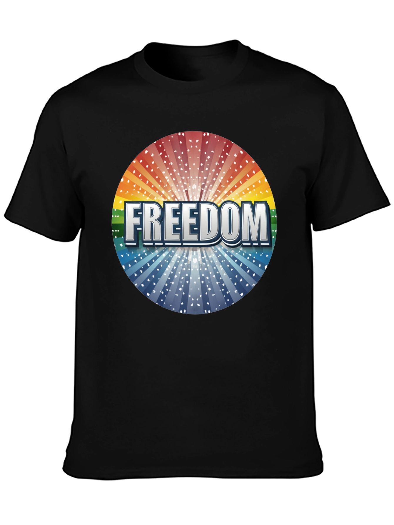 Freedom Graphic Print Crew Neck T-Shirt