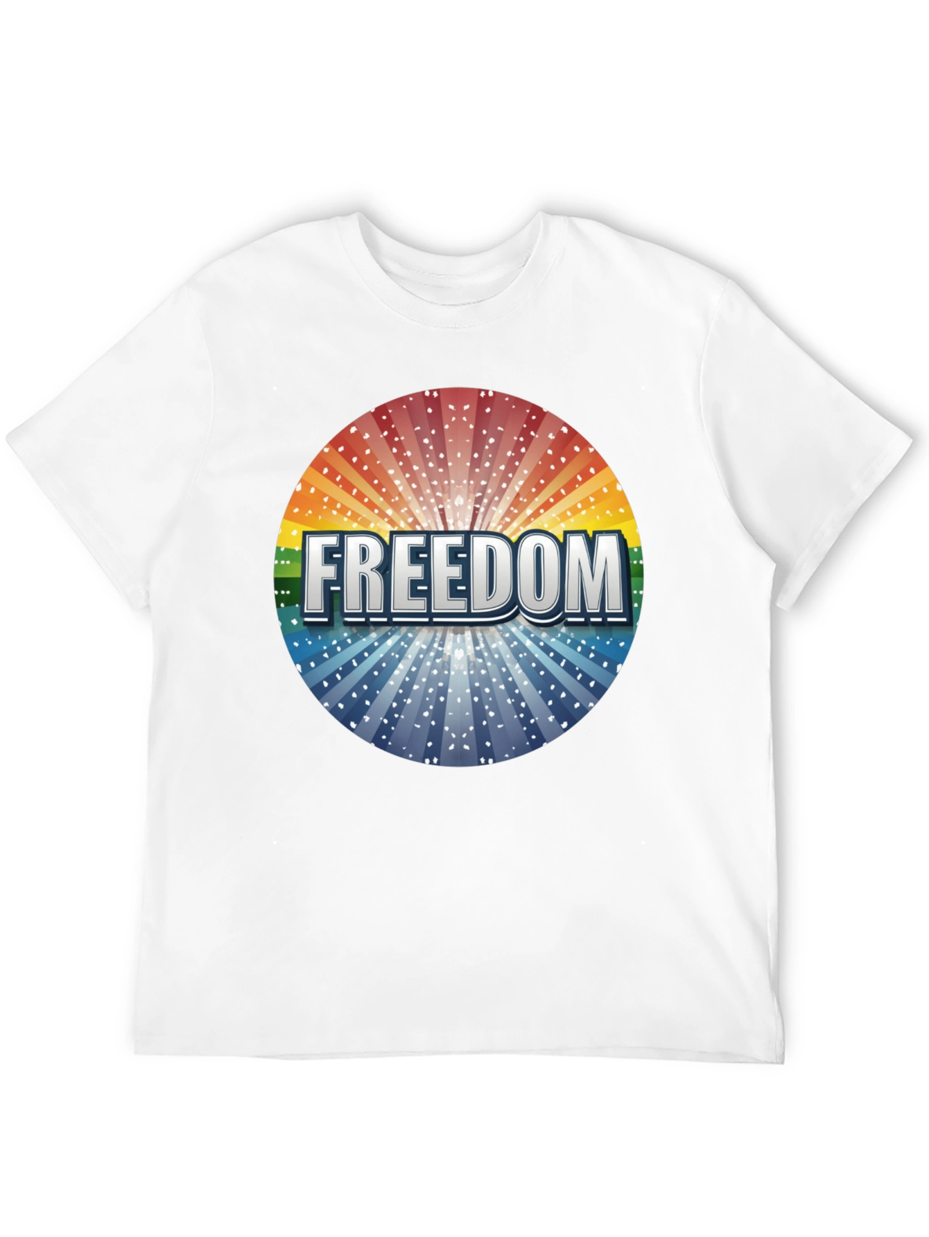 Freedom Graphic Print Crew Neck T-Shirt