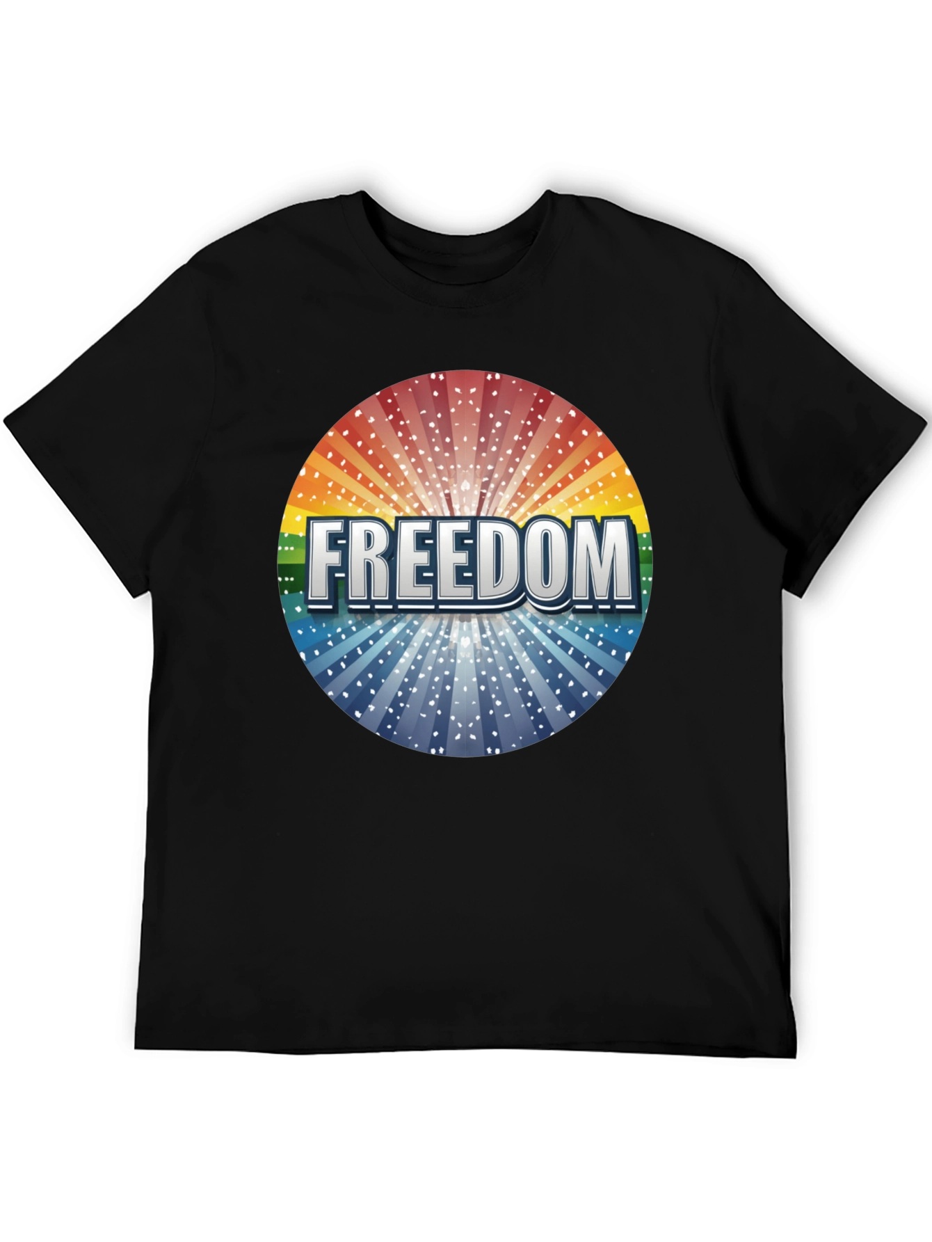 Freedom Graphic Print Crew Neck T-Shirt