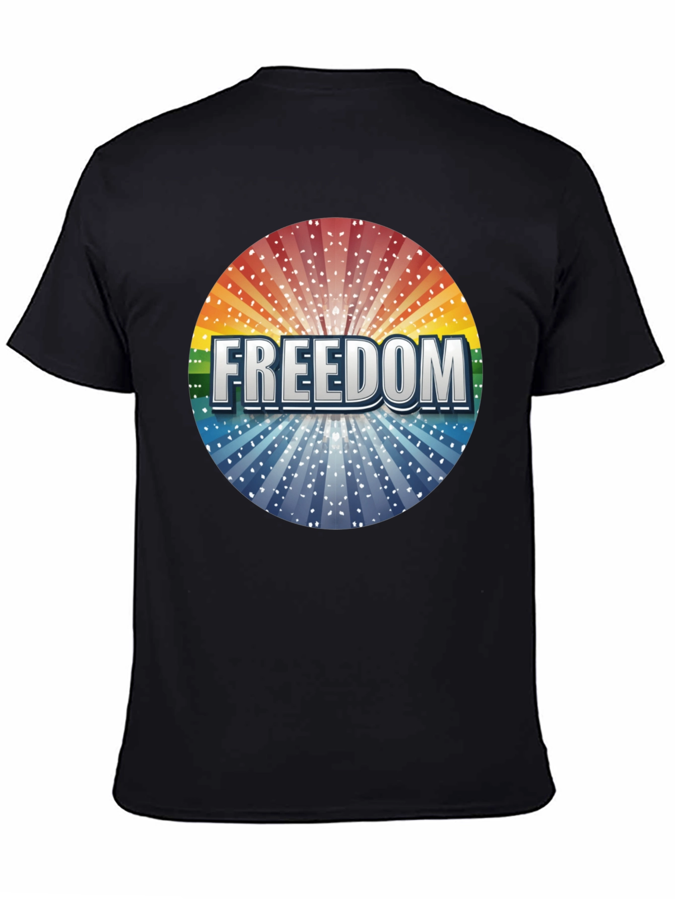Freedom Graphic Print Crew Neck T-Shirt