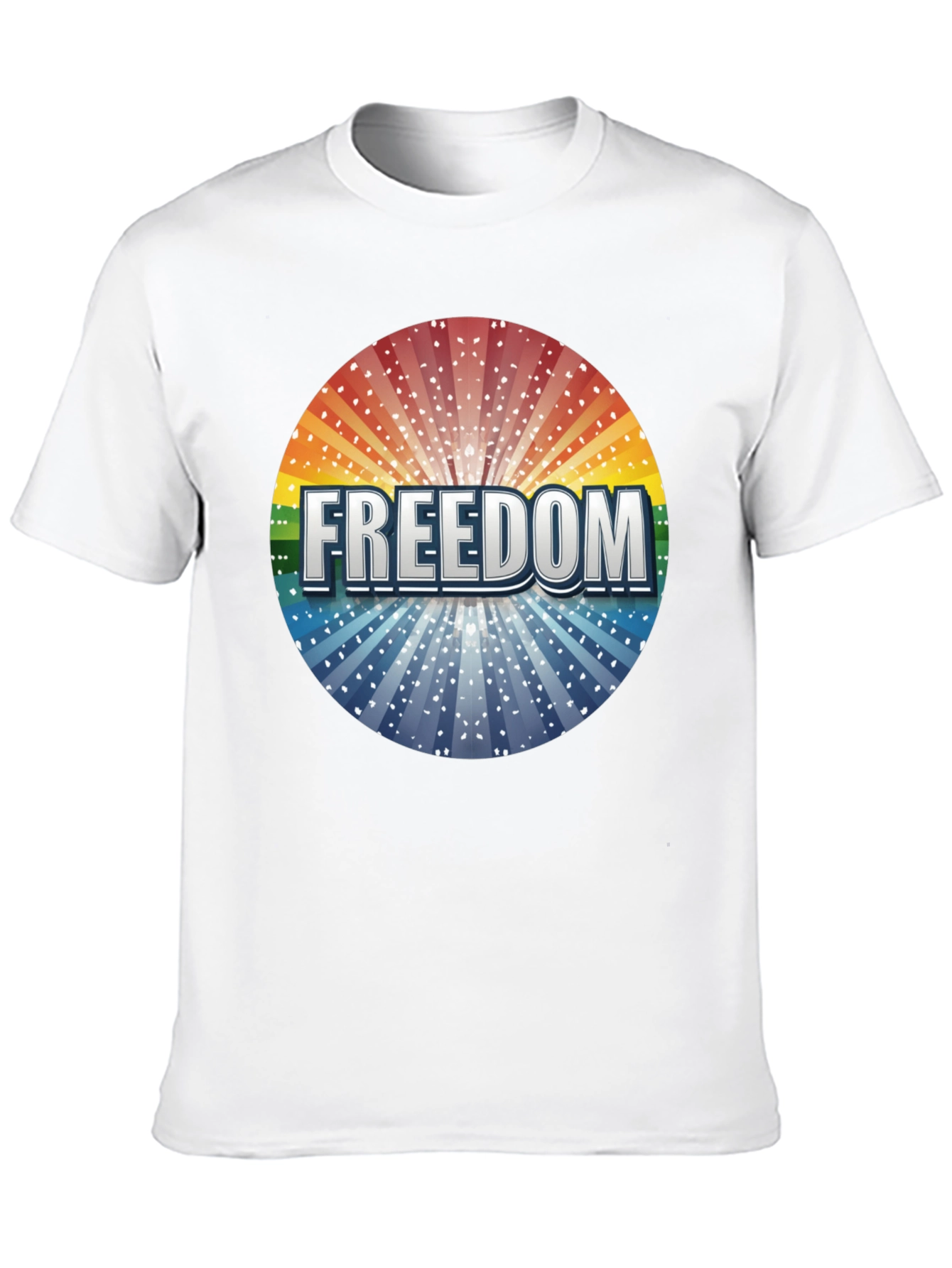 Freedom Graphic Print Crew Neck T-Shirt
