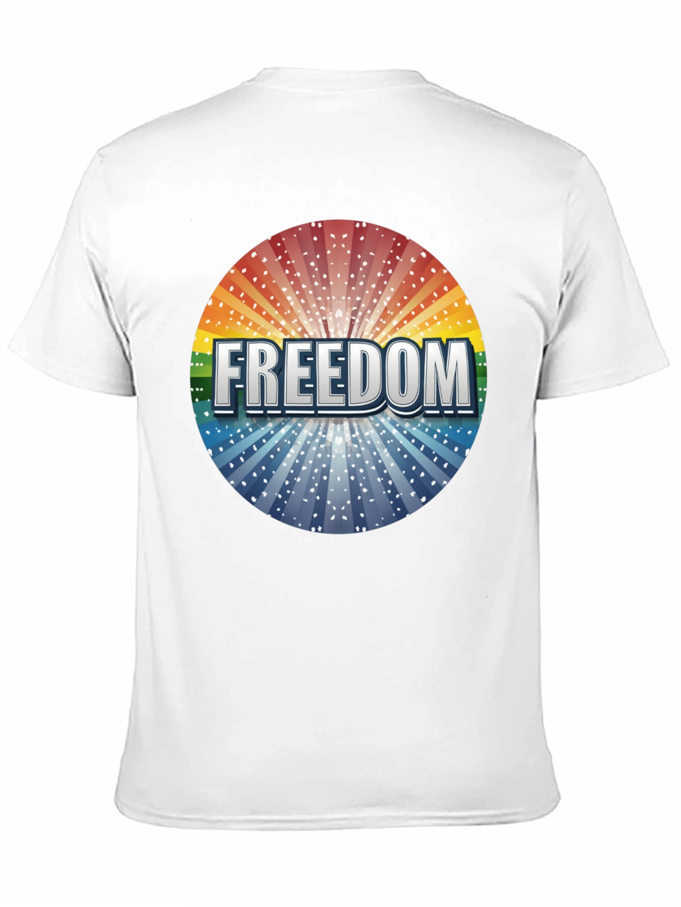 Freedom Graphic Print Crew Neck T-Shirt