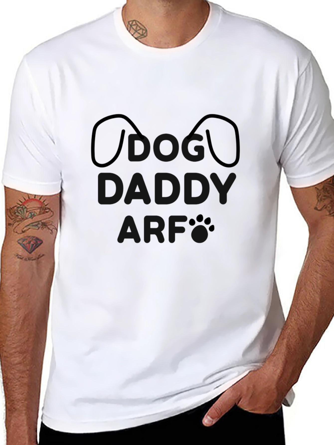 Cute Dog Lover Graphic Tee - Unisex Black T-Shirt