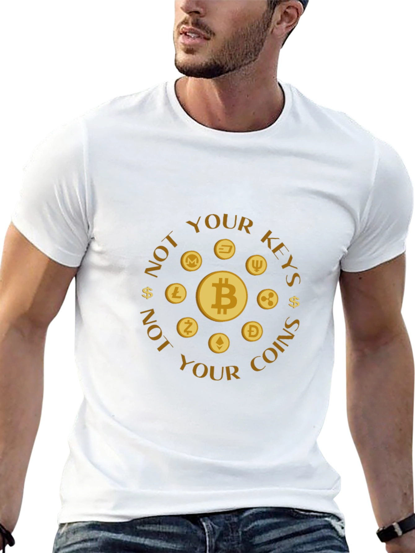 Crypto T-Shirt - Not Your Keys Not Your Coins