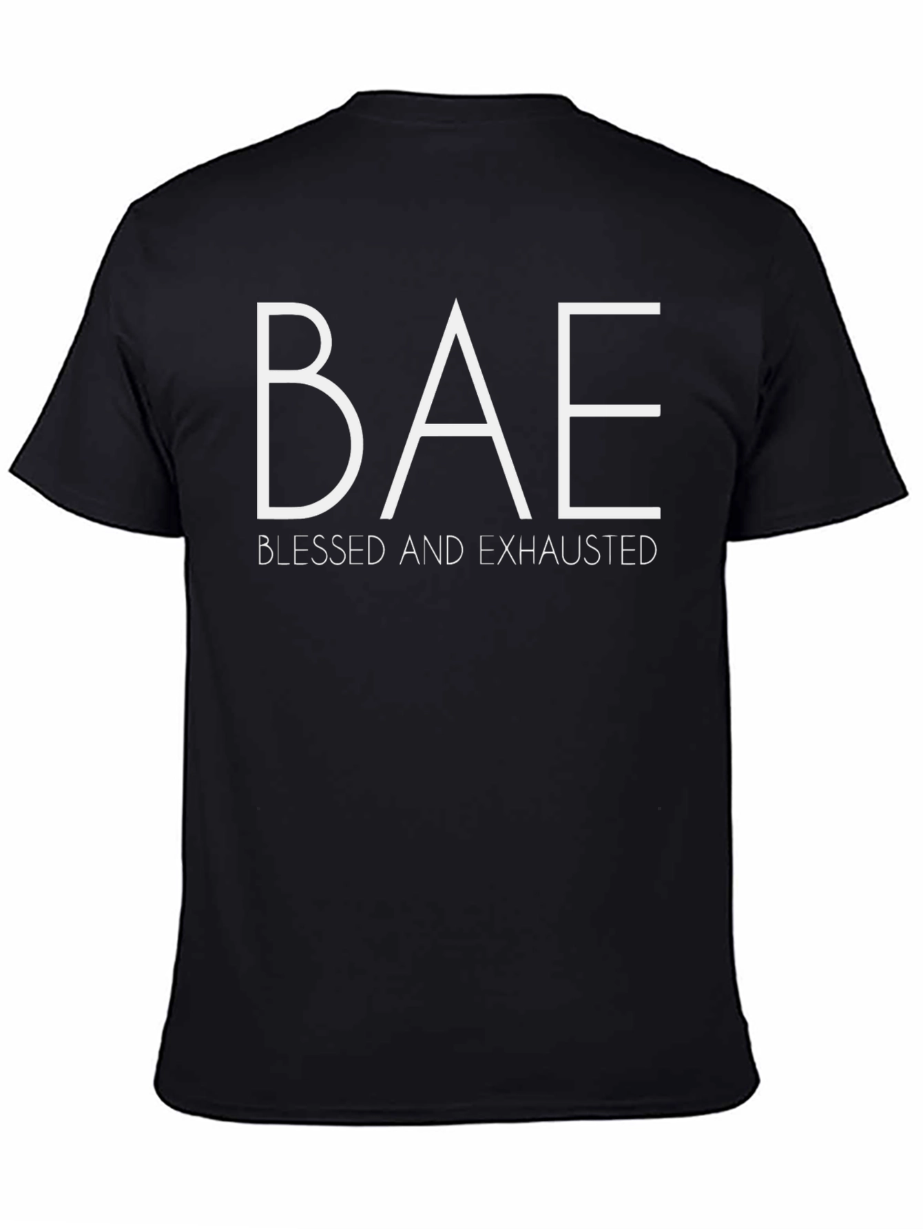 BAE Blessed & Exhausted Graphic Tee - Black