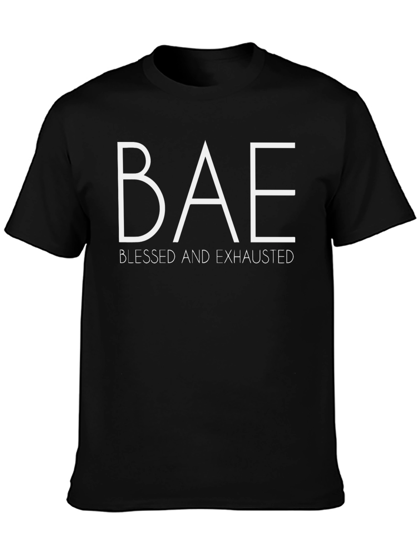 BAE Blessed & Exhausted Graphic Tee - Black