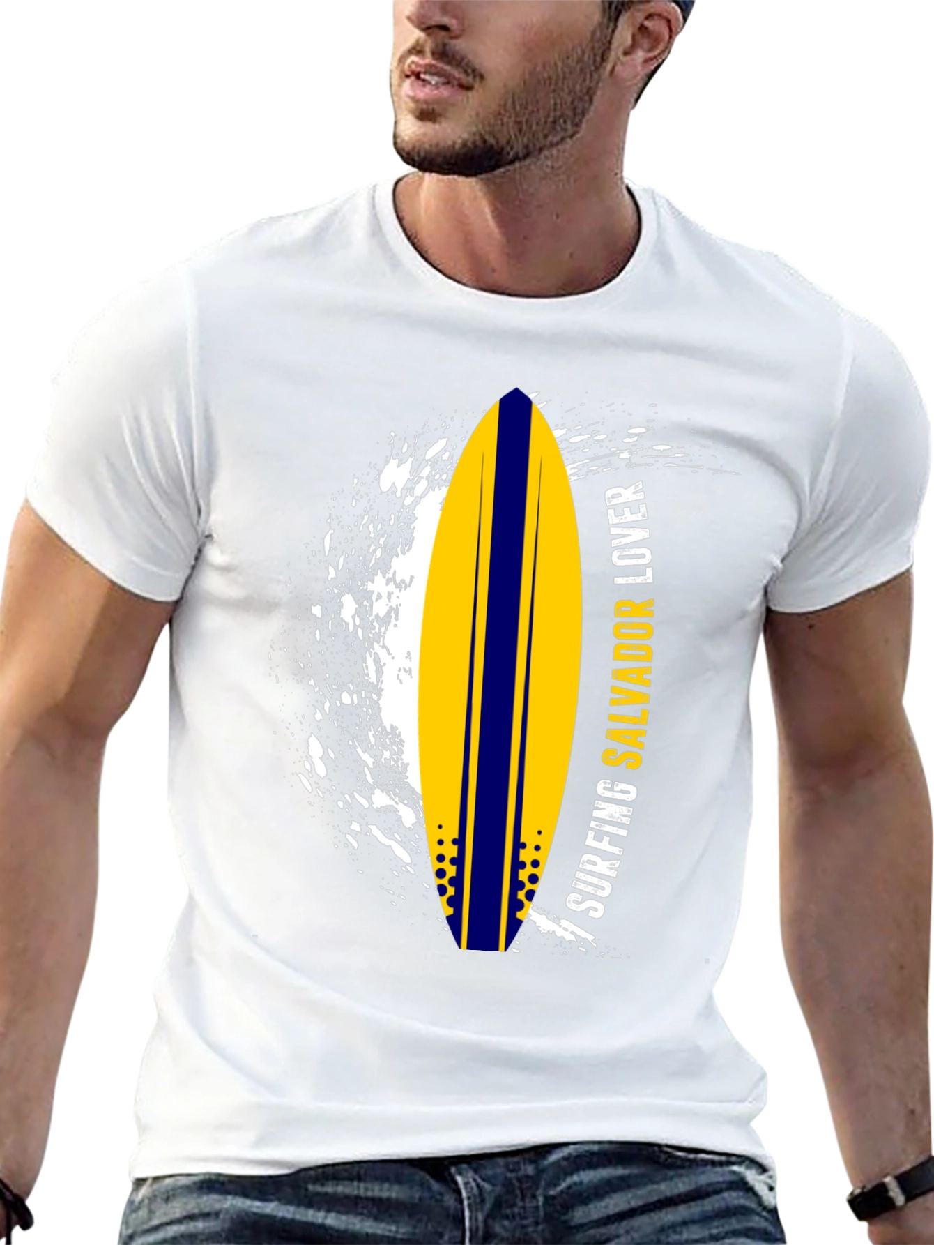Surfing Salvador Lover Graphic Tee