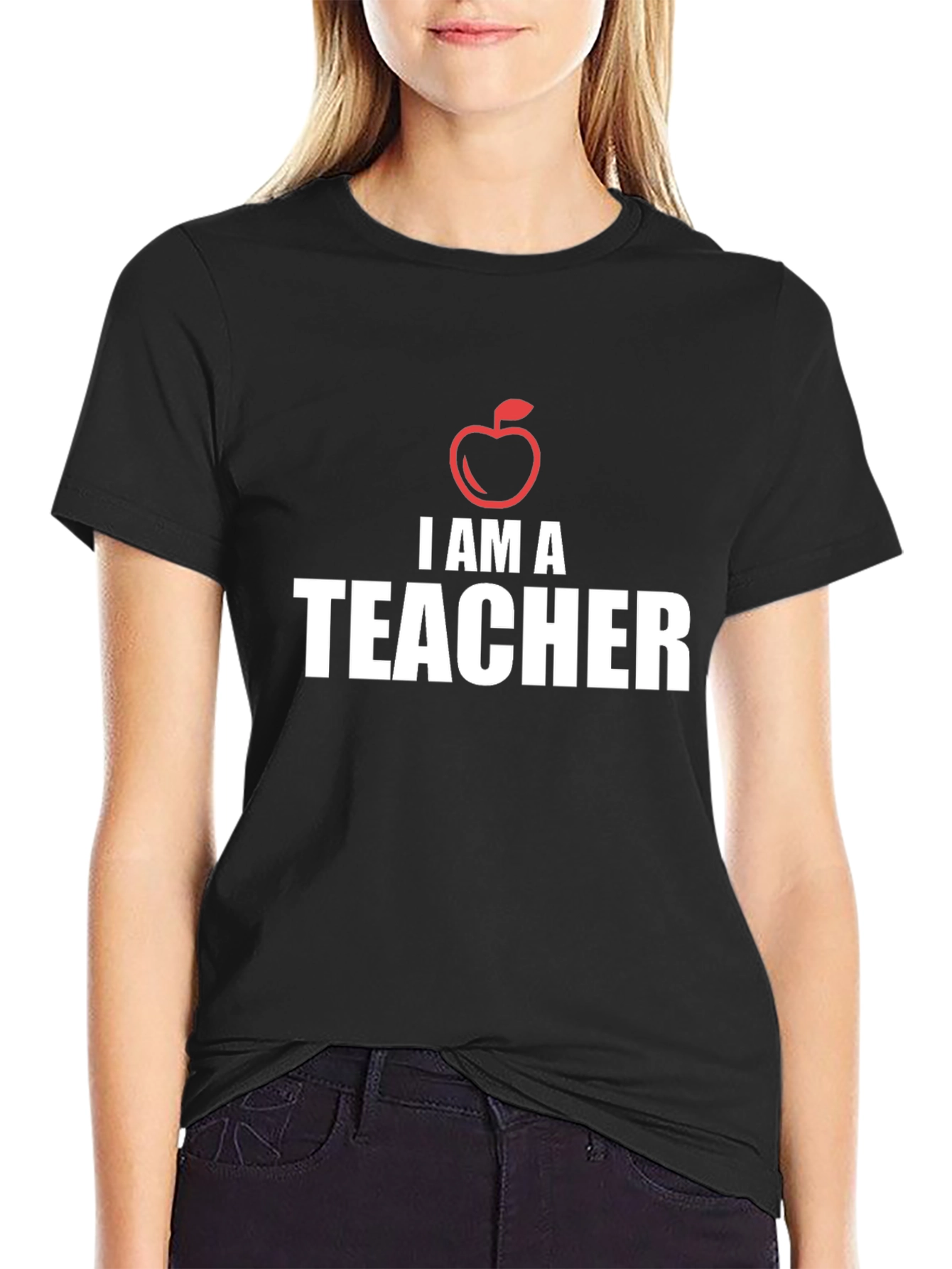 I Am A Teacher Apple Graphic T-Shirt