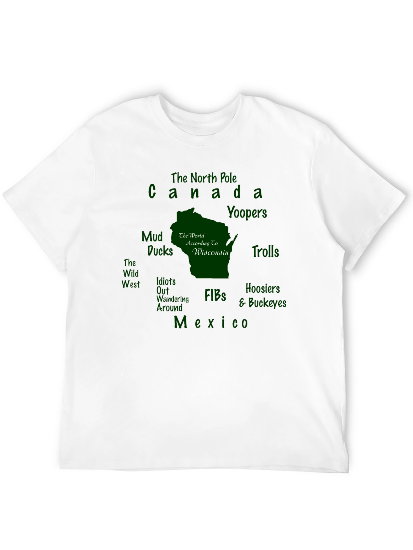 Wisconsin Map T-Shirt