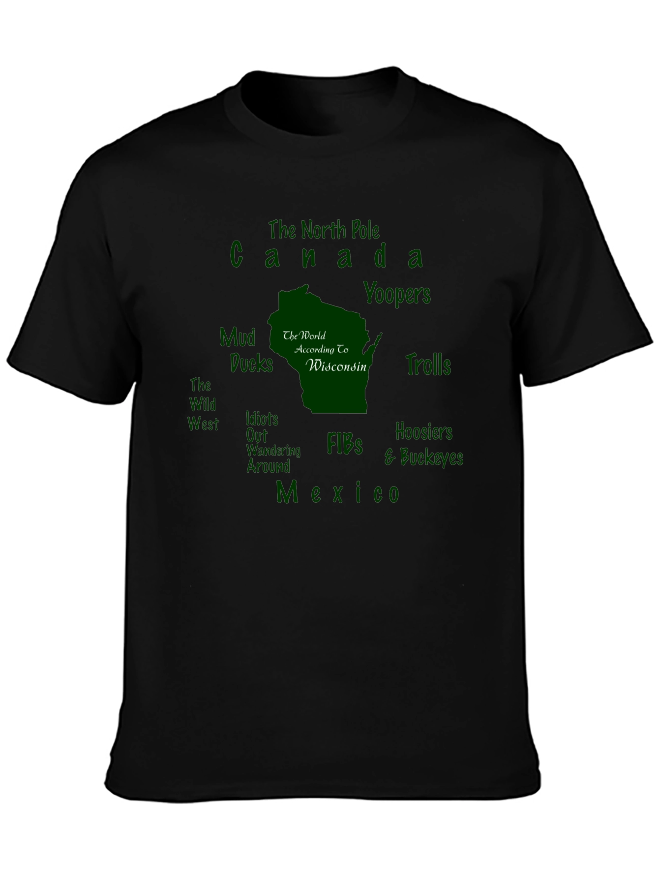 Wisconsin Map T-Shirt
