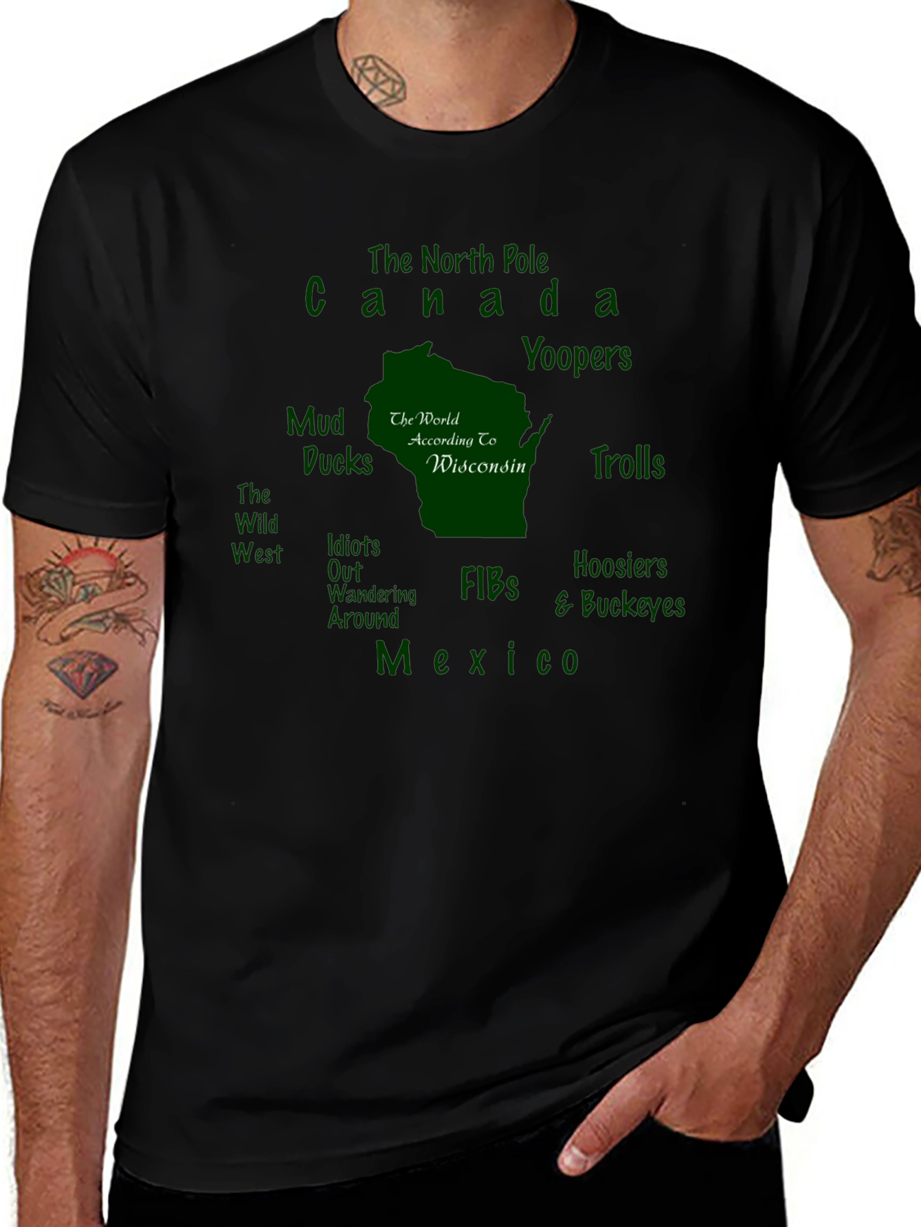 Wisconsin Map T-Shirt
