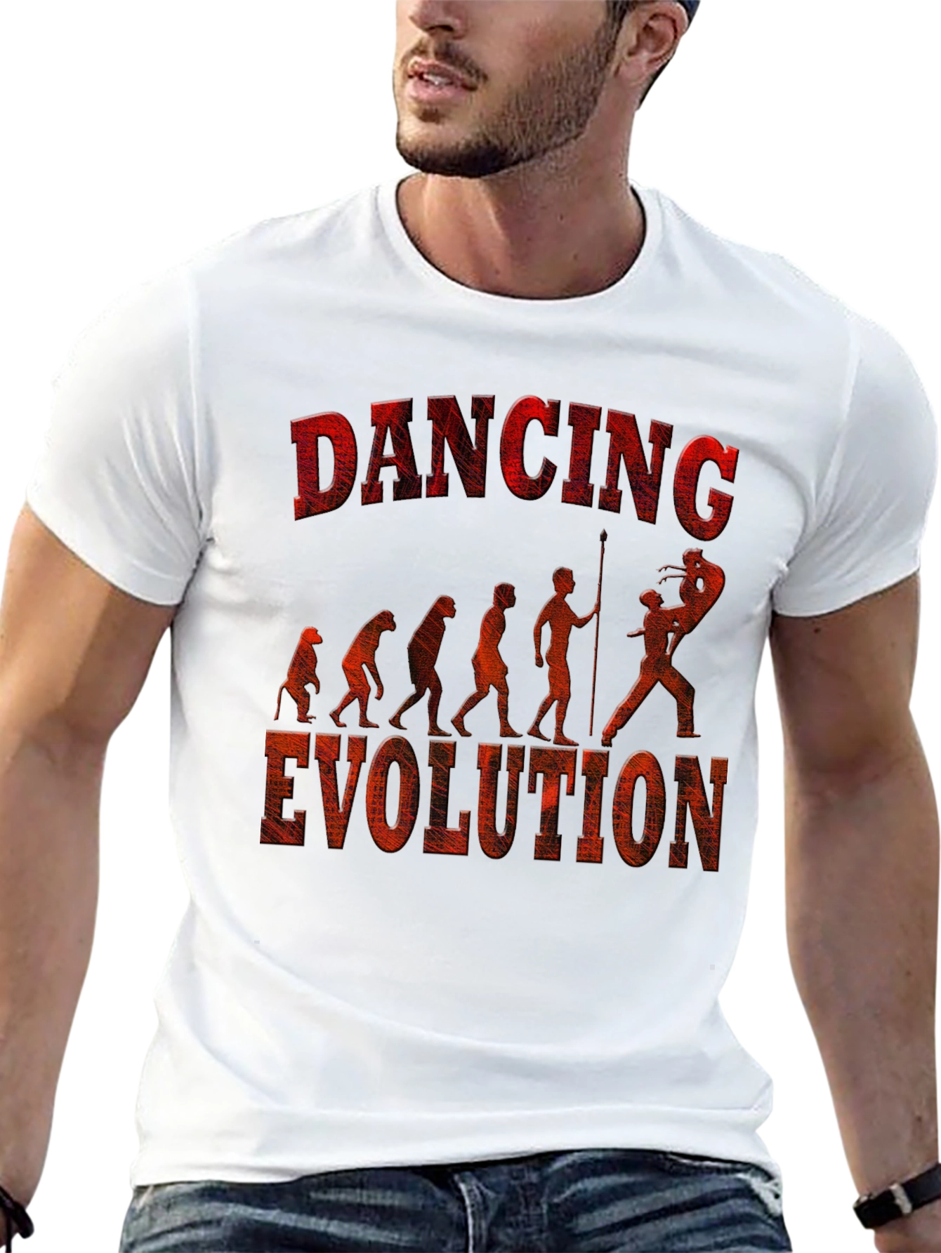 Dancing Evolution Graphic Print T-Shirt