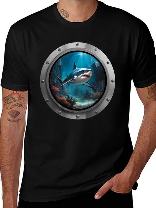 Shark Porthole T-Shirt - Undersea Adventure Tee