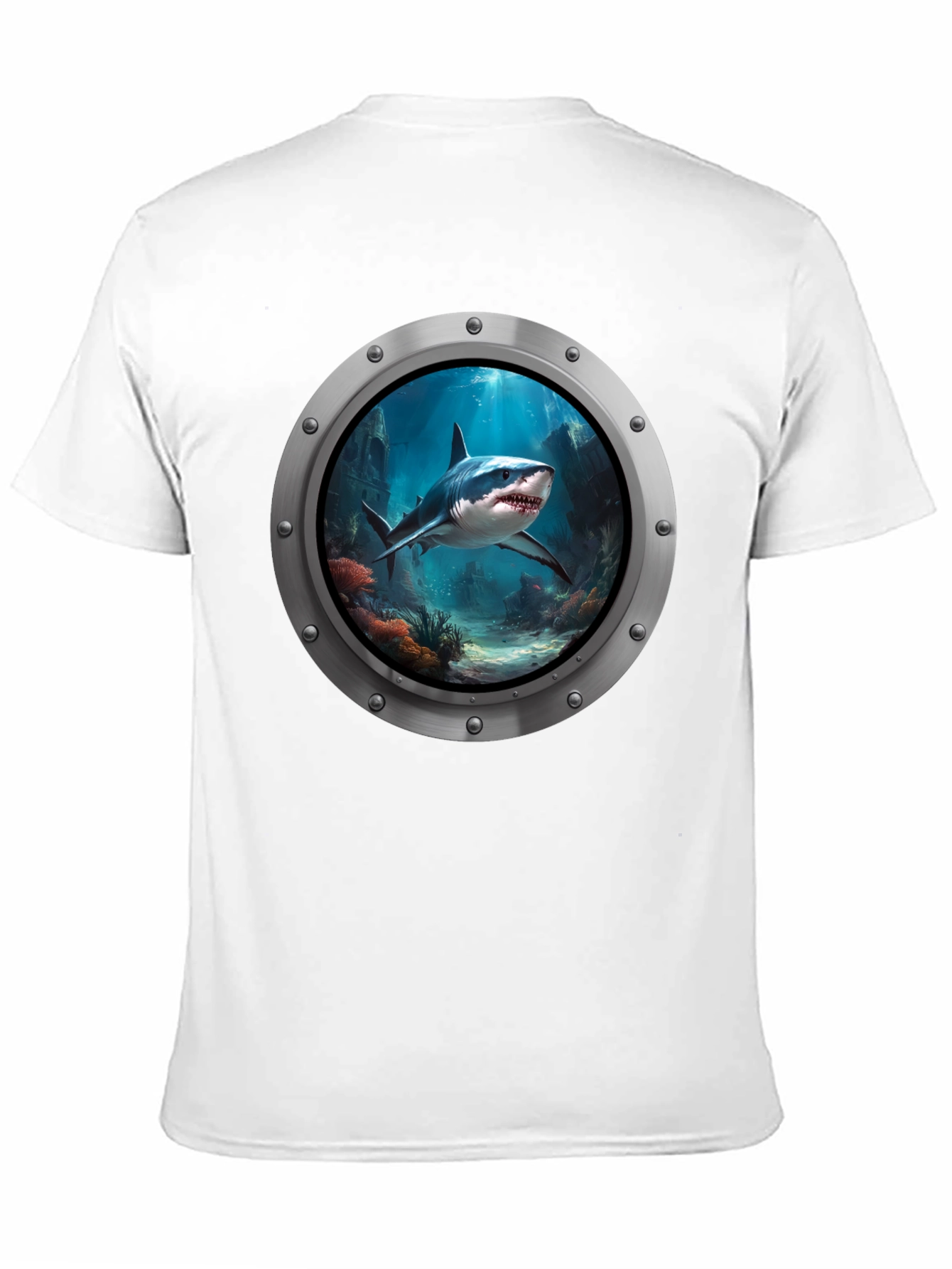 Shark Porthole T-Shirt - Undersea Adventure Tee