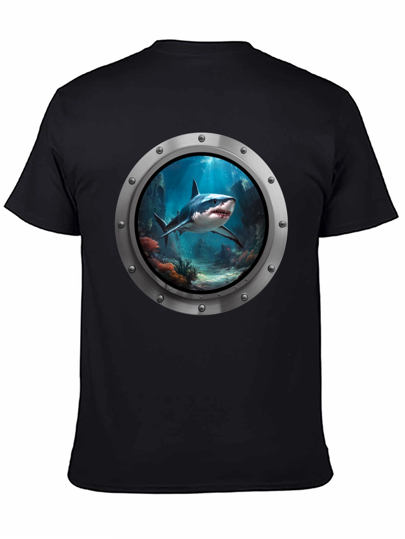Shark Porthole T-Shirt - Undersea Adventure Tee