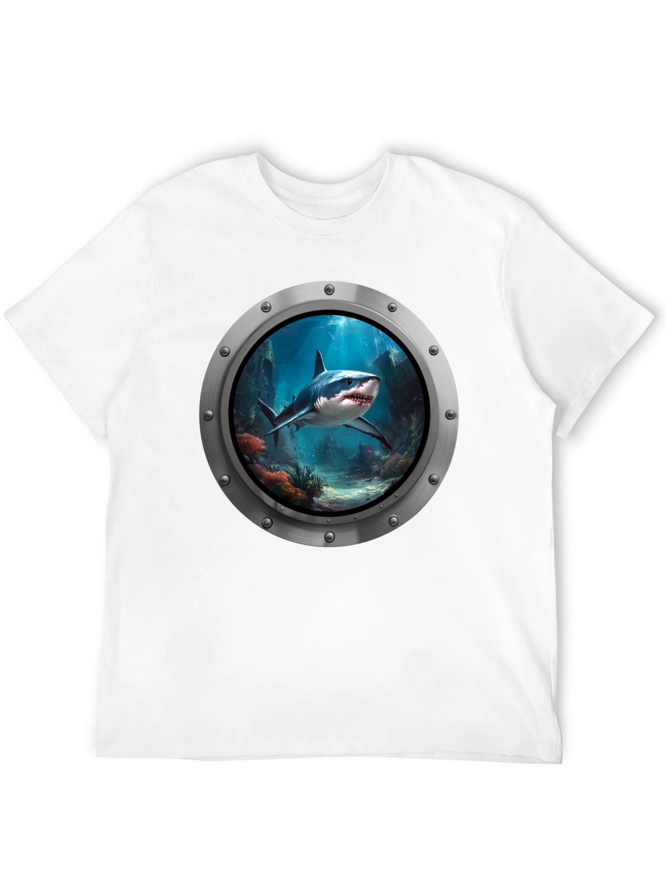 Shark Porthole T-Shirt - Undersea Adventure Tee