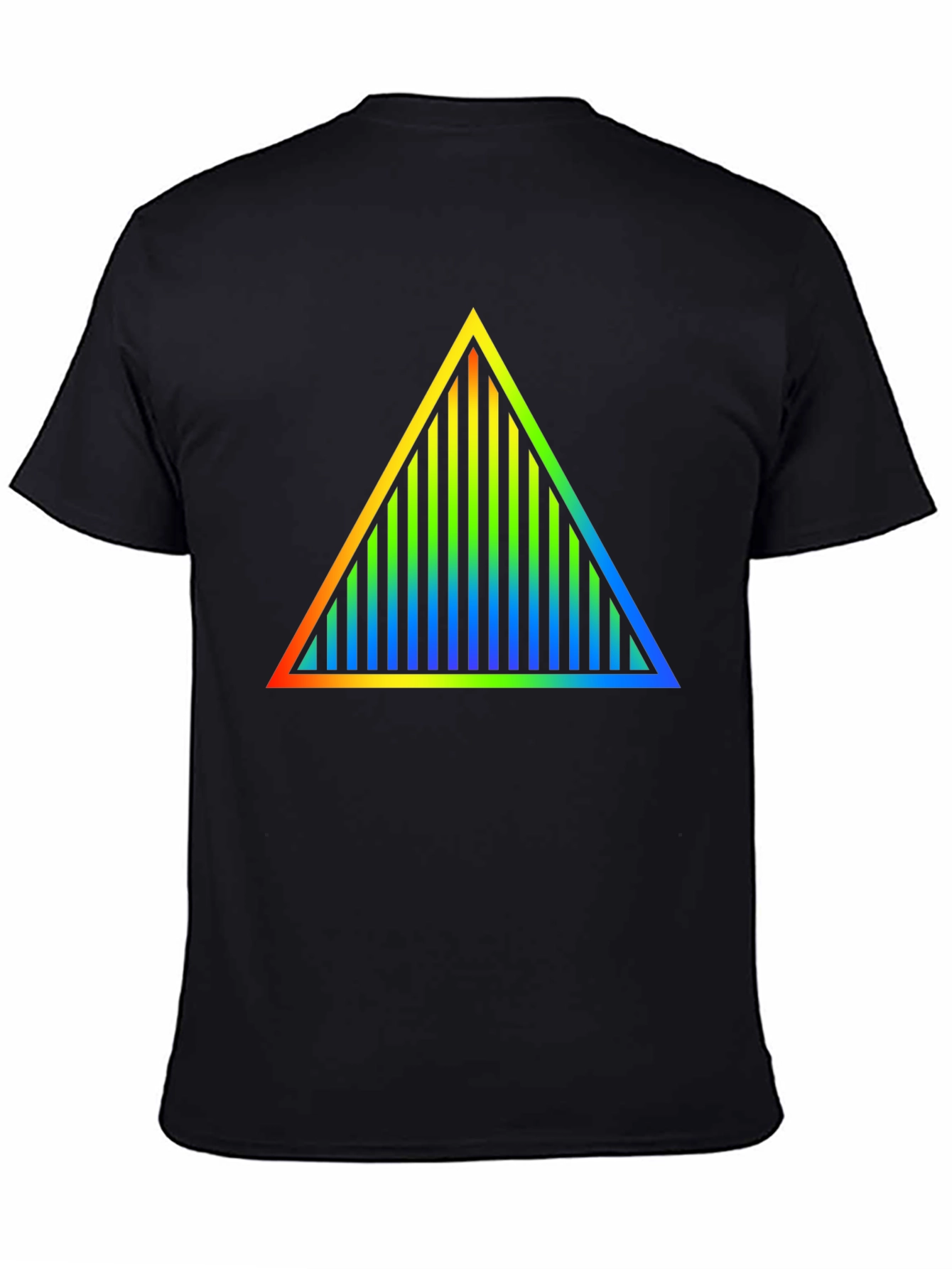 Prism Triangle Graphic Black T-Shirt