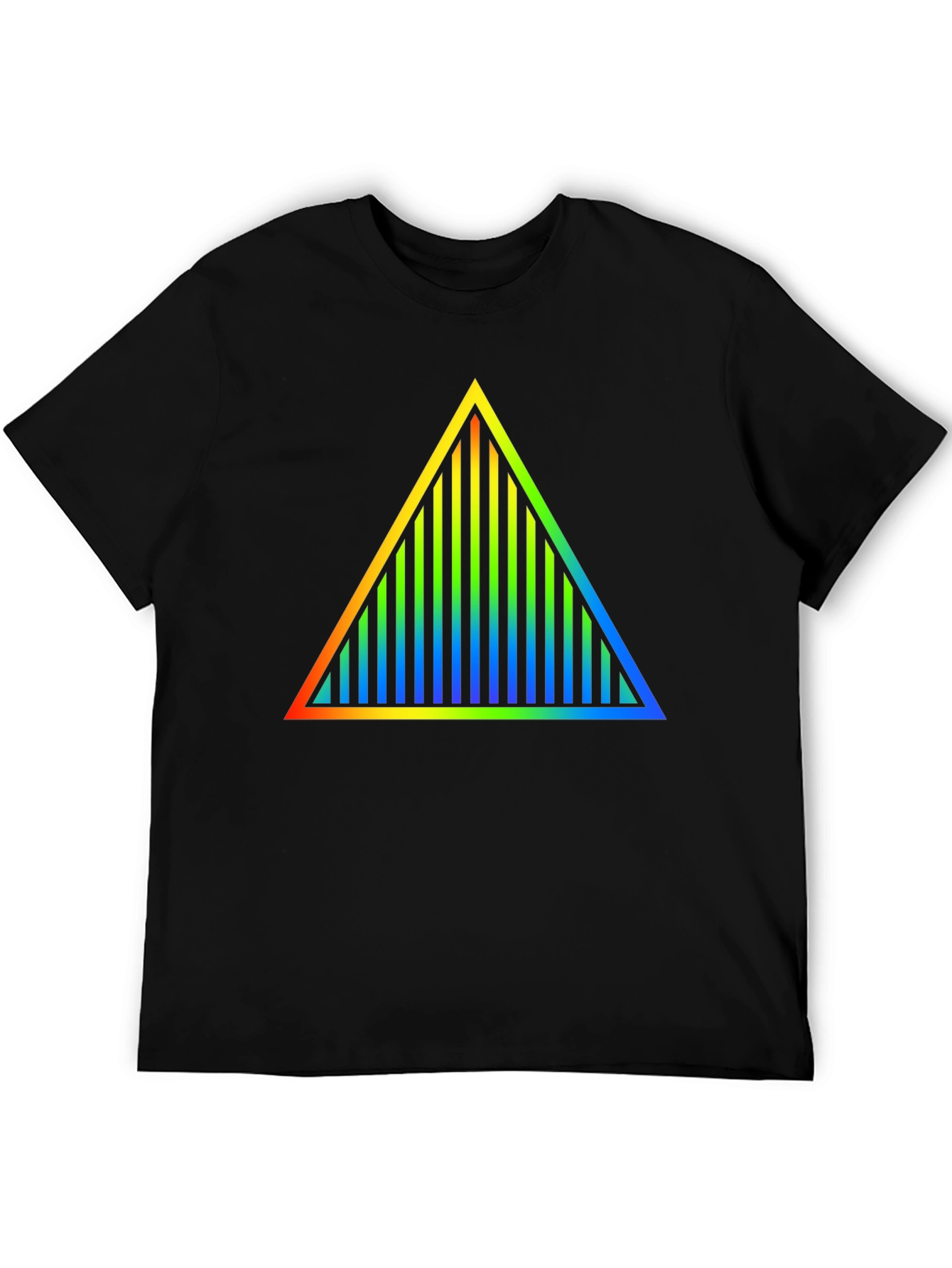 Prism Triangle Graphic Black T-Shirt