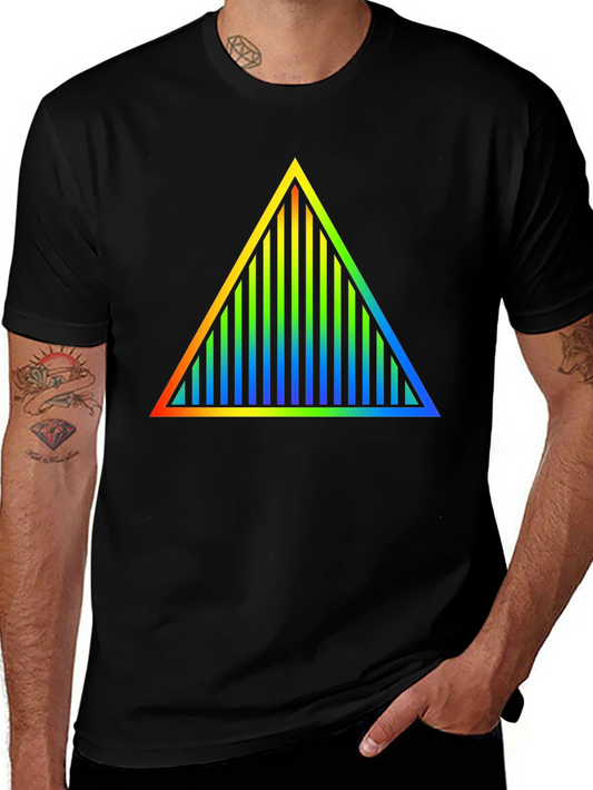 Prism Triangle Graphic Black T-Shirt