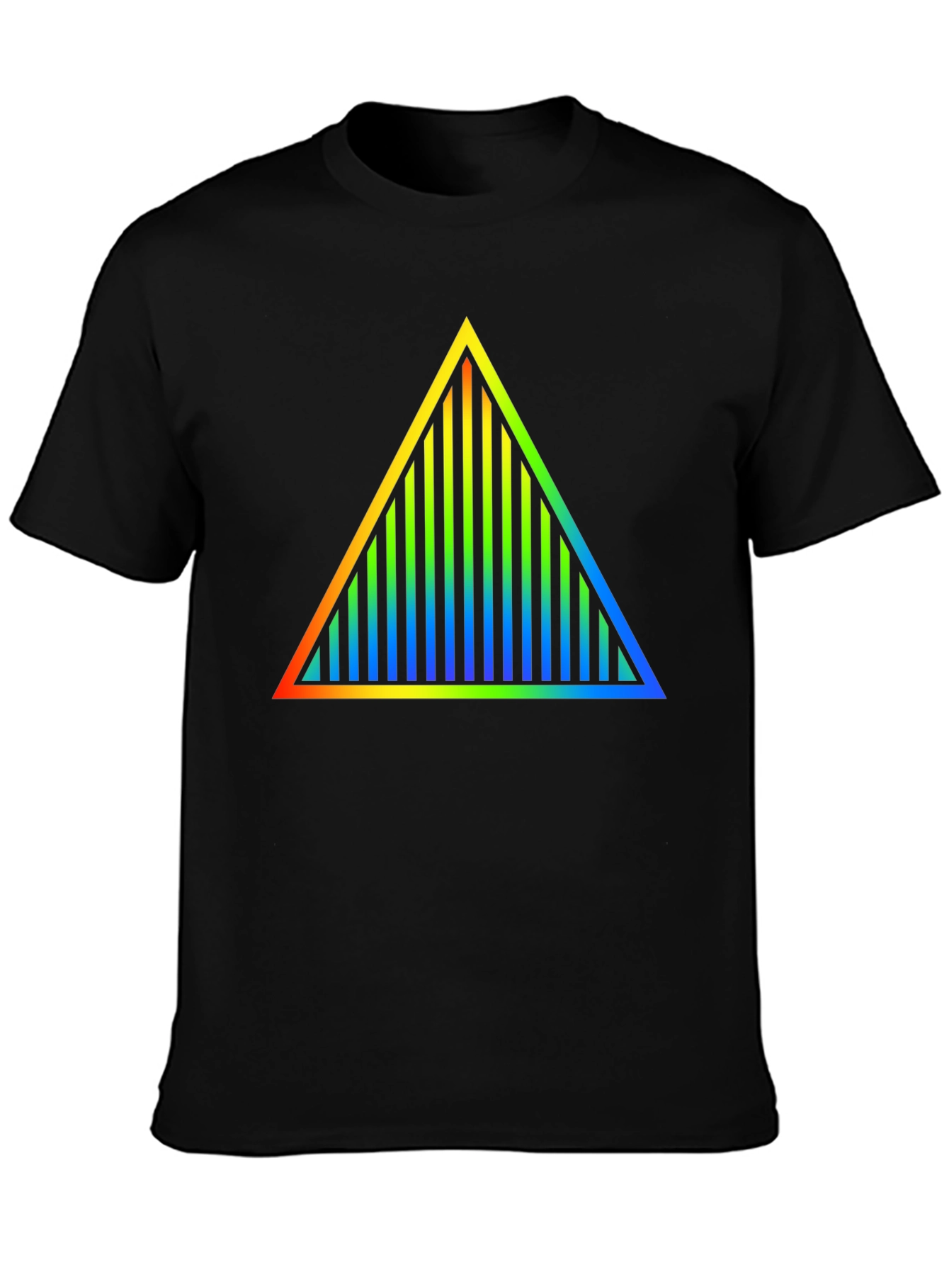 Prism Triangle Graphic Black T-Shirt