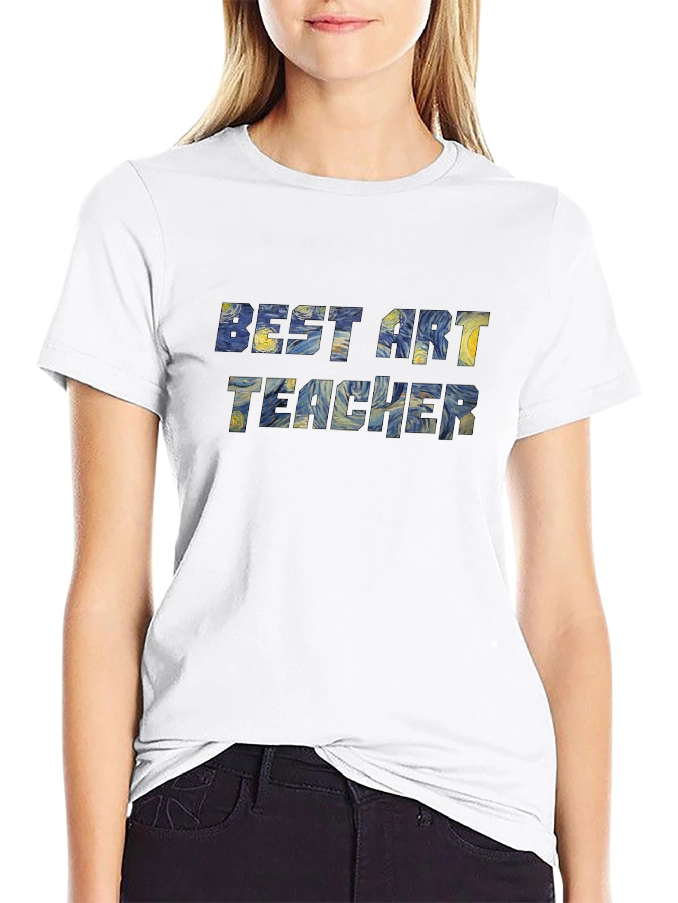 Best Art Teacher Starry Night Graphic Tee