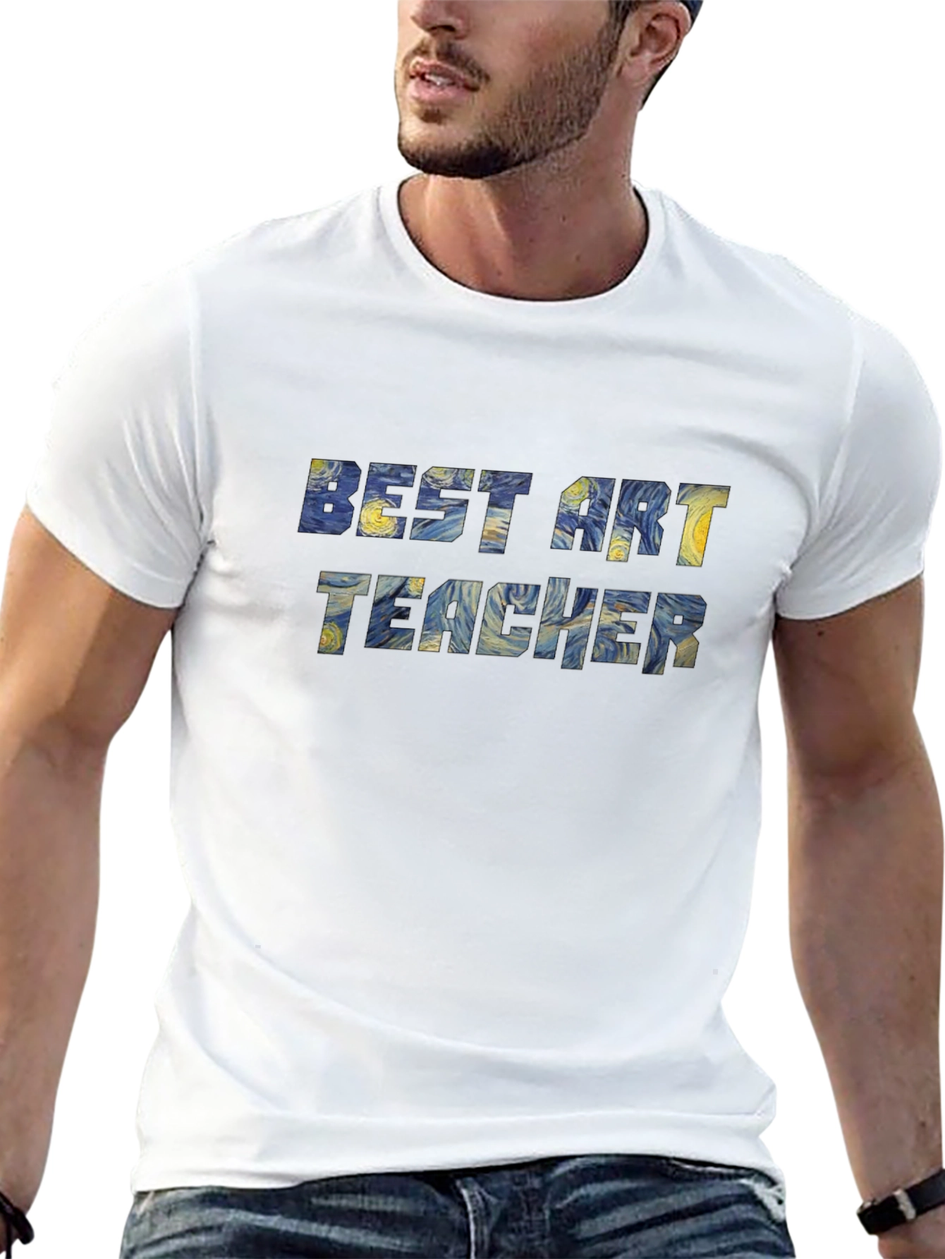 Best Art Teacher Starry Night Graphic Tee