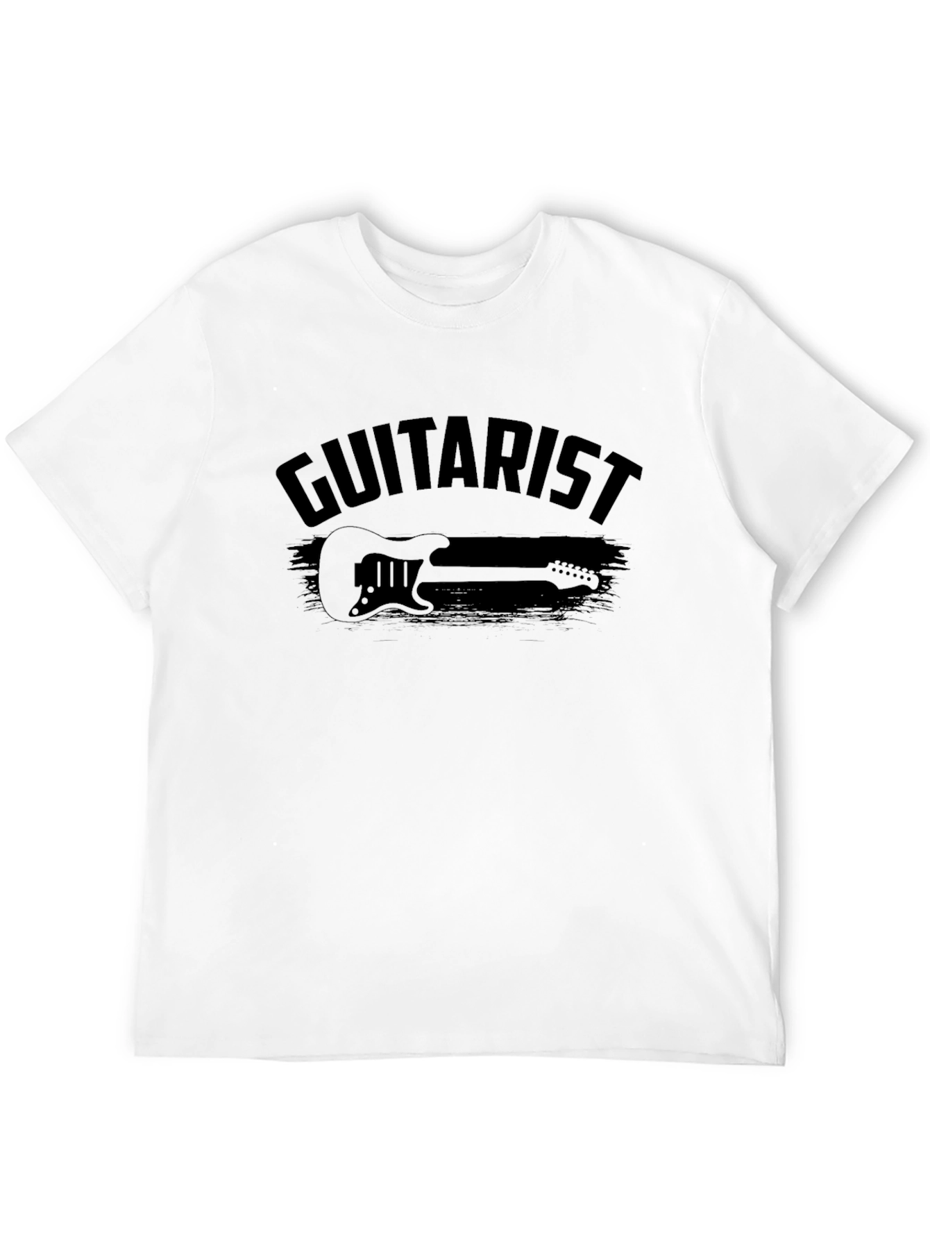 Guitarist Black Graphic Tee - Music Lover T-Shirt