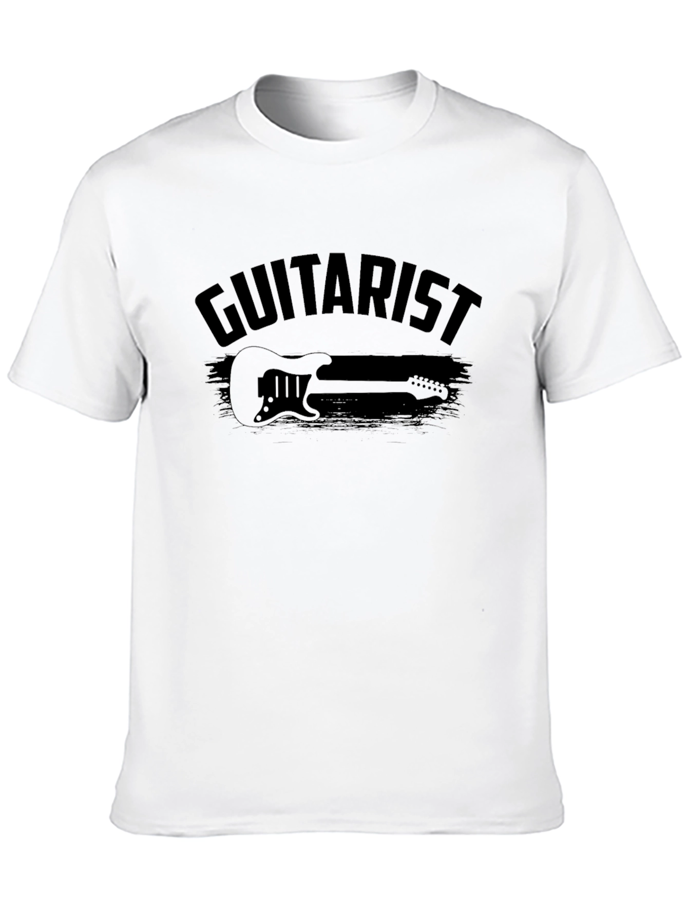Guitarist Black Graphic Tee - Music Lover T-Shirt
