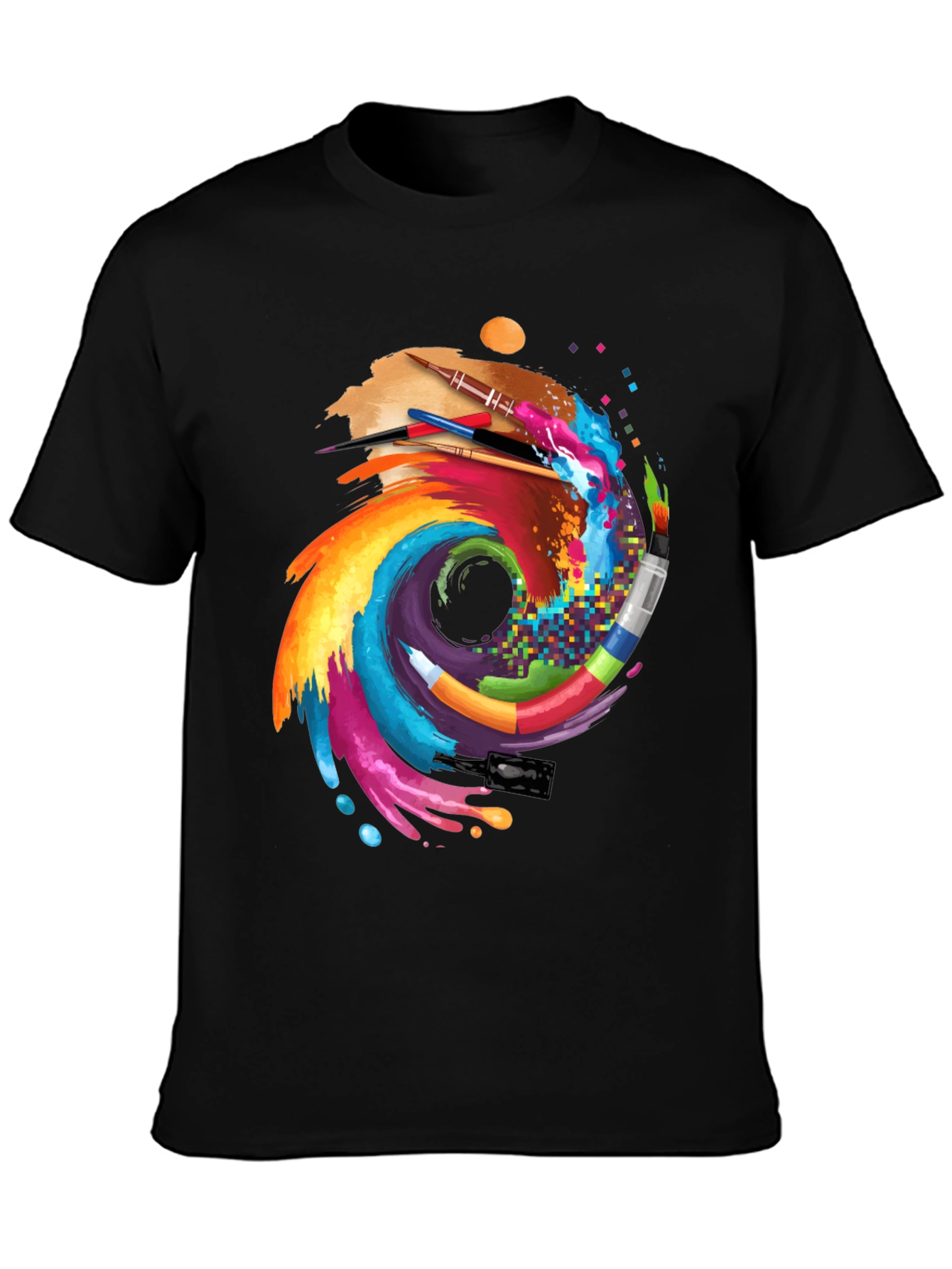 Artistic Brushstroke Graphic Tee