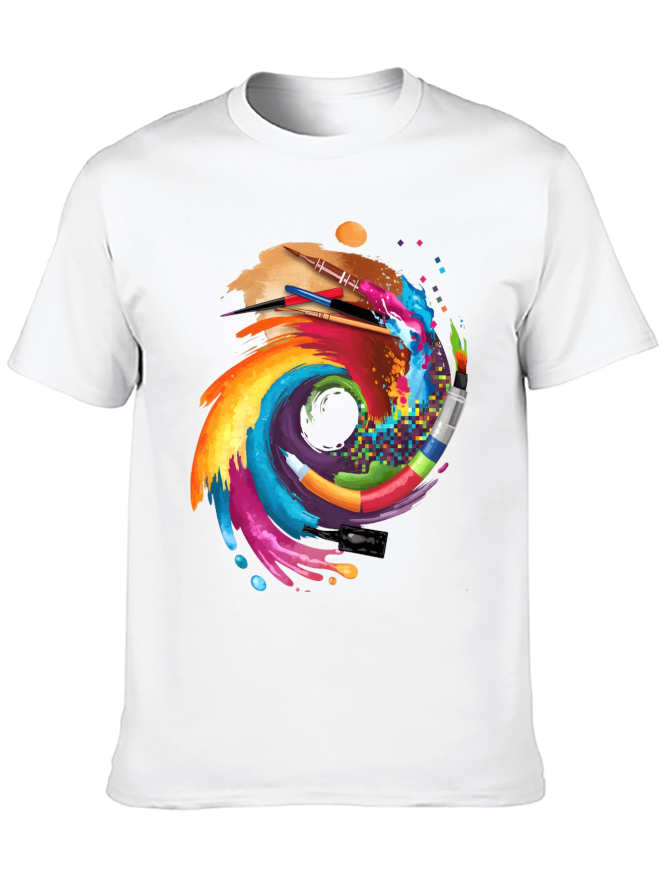 Artistic Brushstroke Graphic Tee