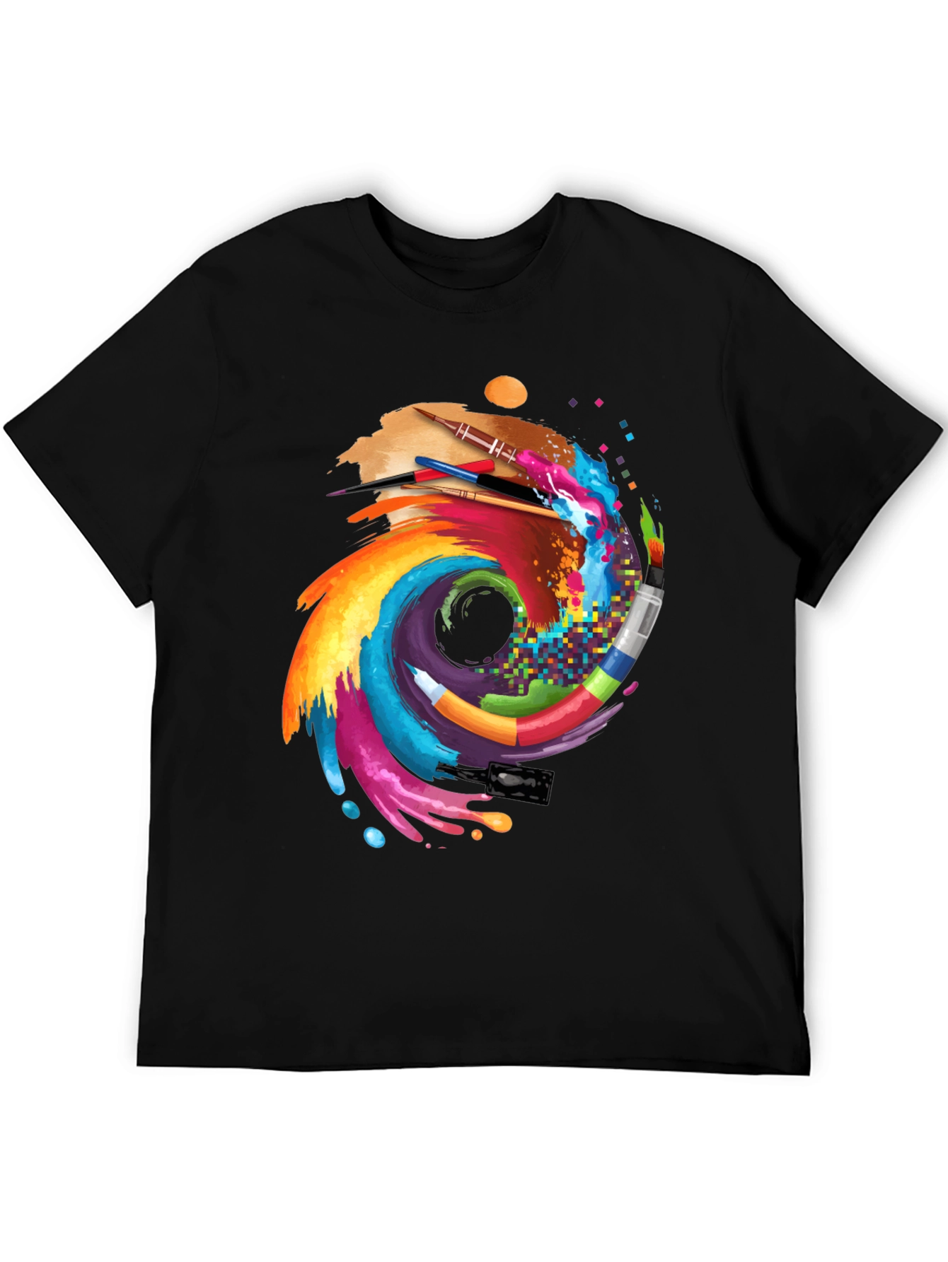 Artistic Brushstroke Graphic Tee