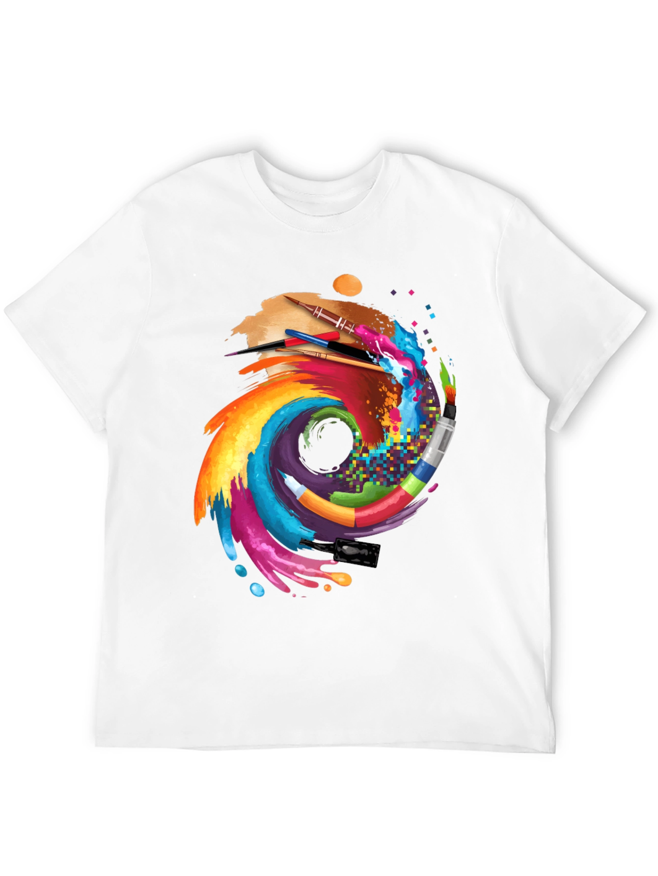 Artistic Brushstroke Graphic Tee