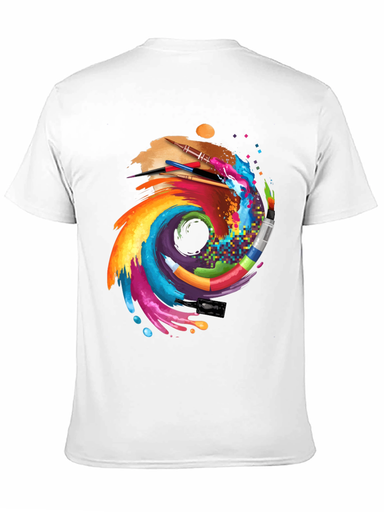 Artistic Brushstroke Graphic Tee