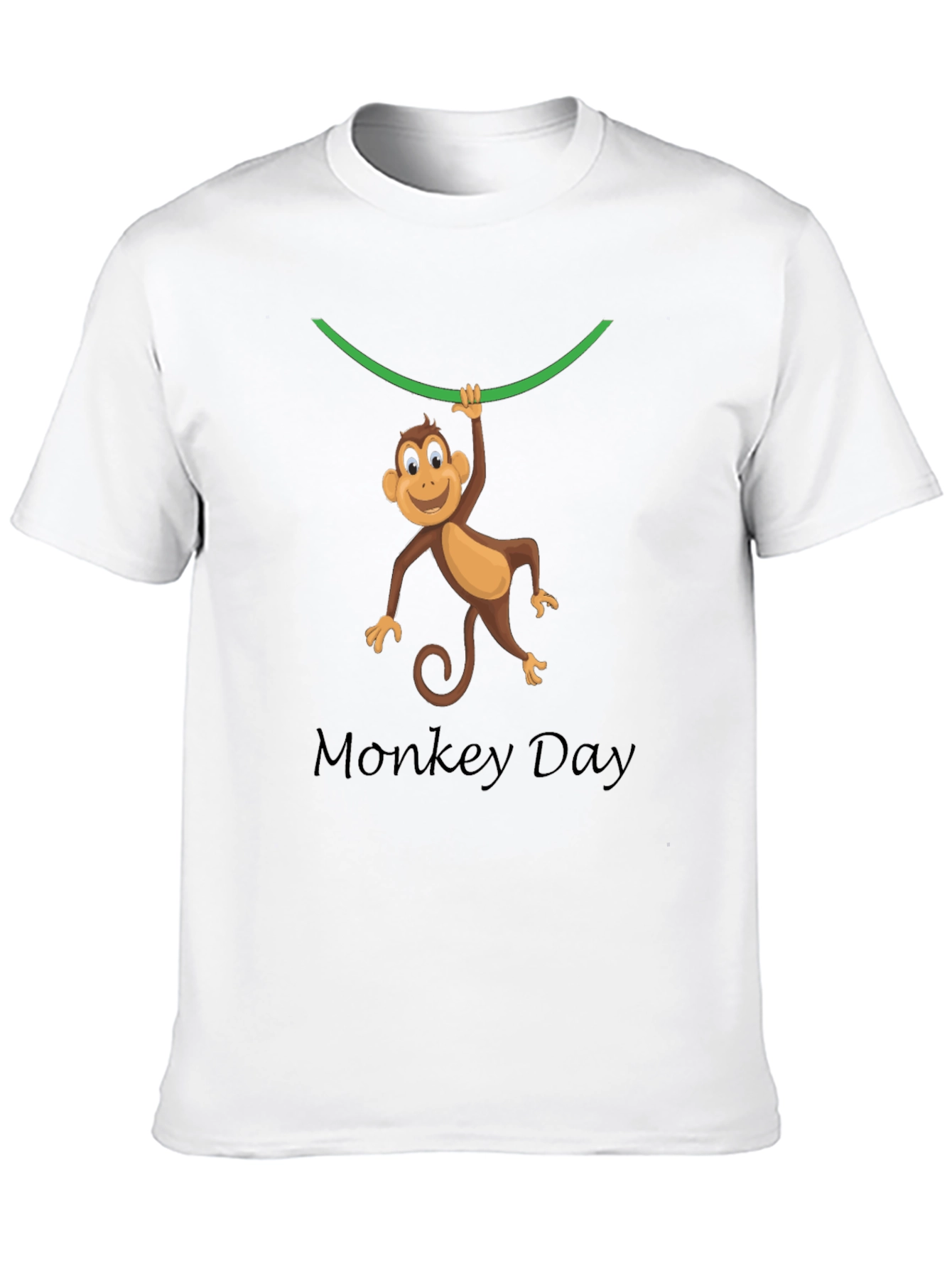 Monkey Day T-Shirt - Fun Cartoon Animal Design
