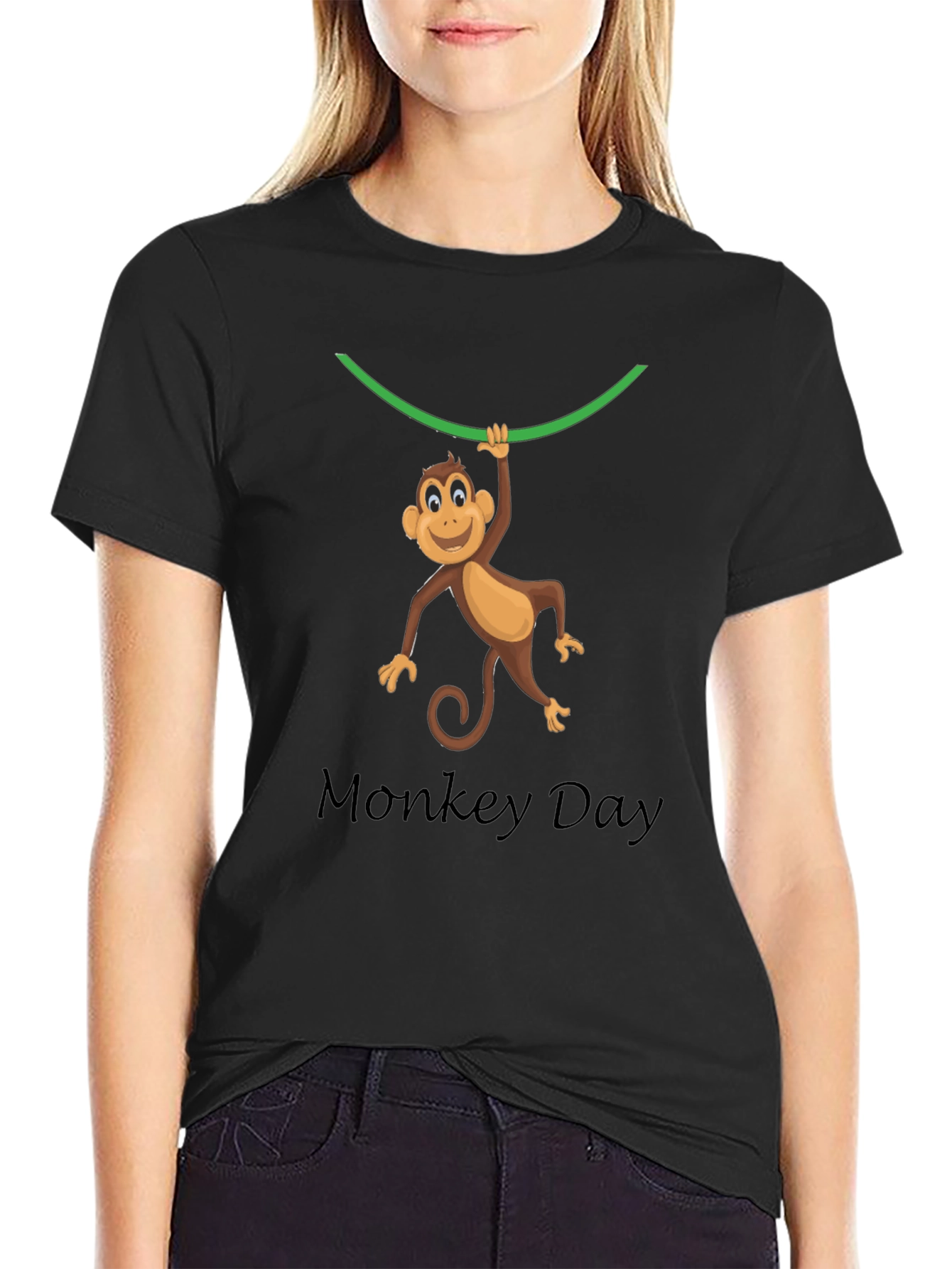 Monkey Day T-Shirt - Fun Cartoon Animal Design