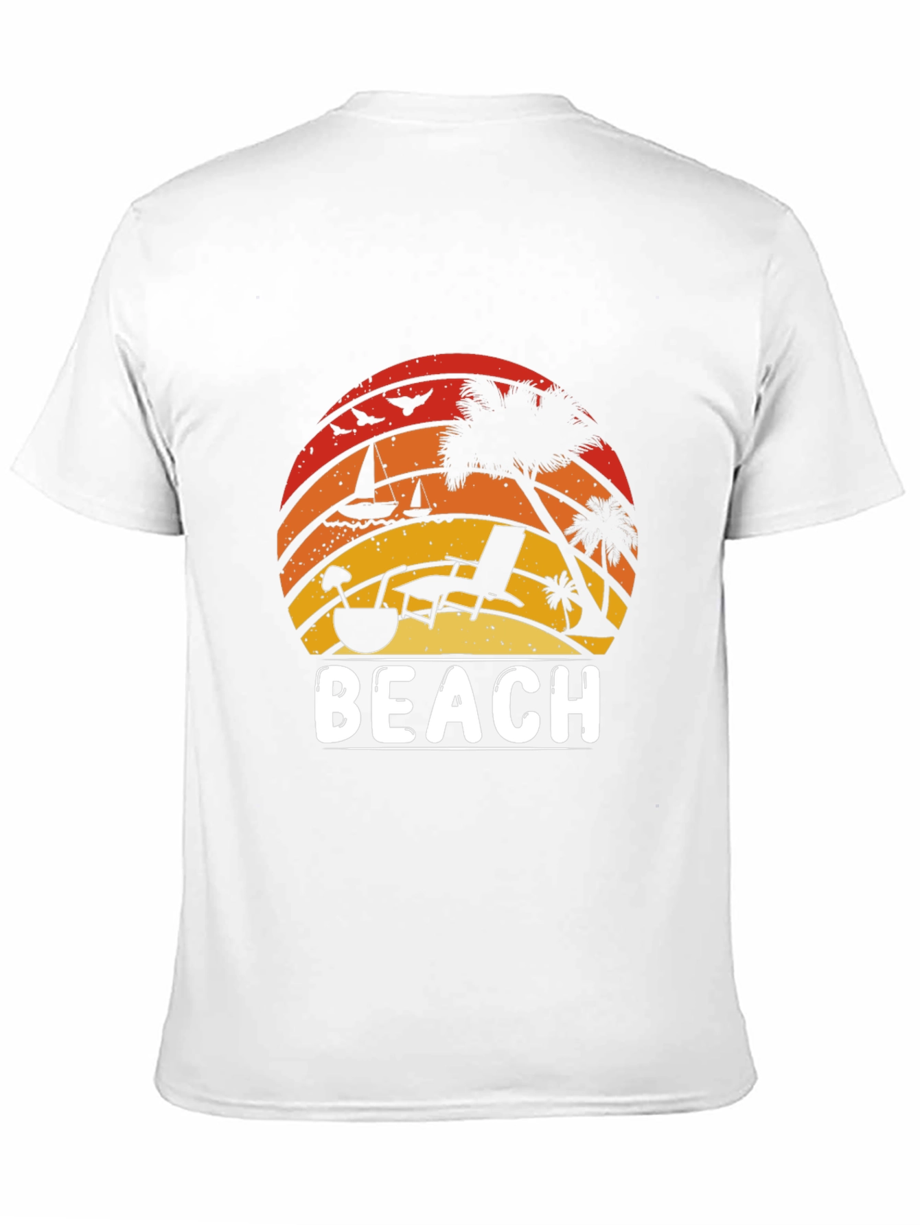 Retro Beach T-Shirt - Sunset Vibes