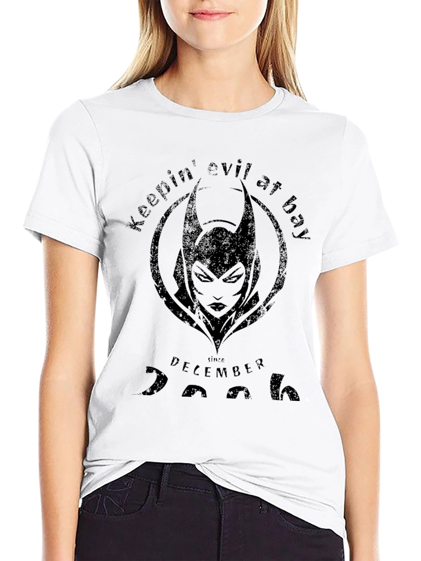 Keepin Evil at Bay Witch Graphic Tee