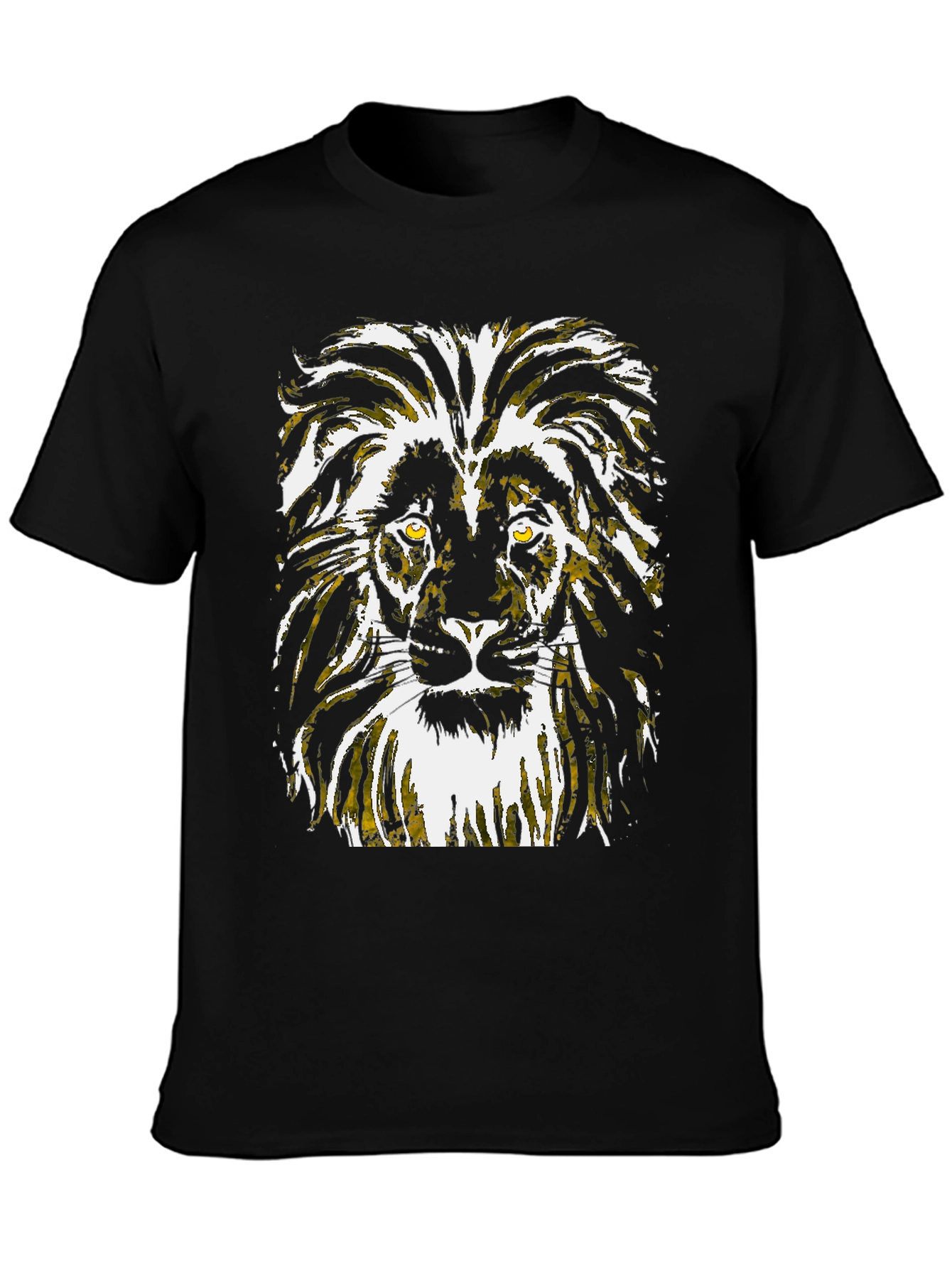 Lion Graphic Black T-Shirt