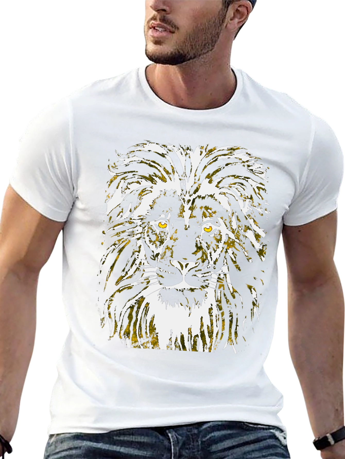 Lion Graphic Black T-Shirt
