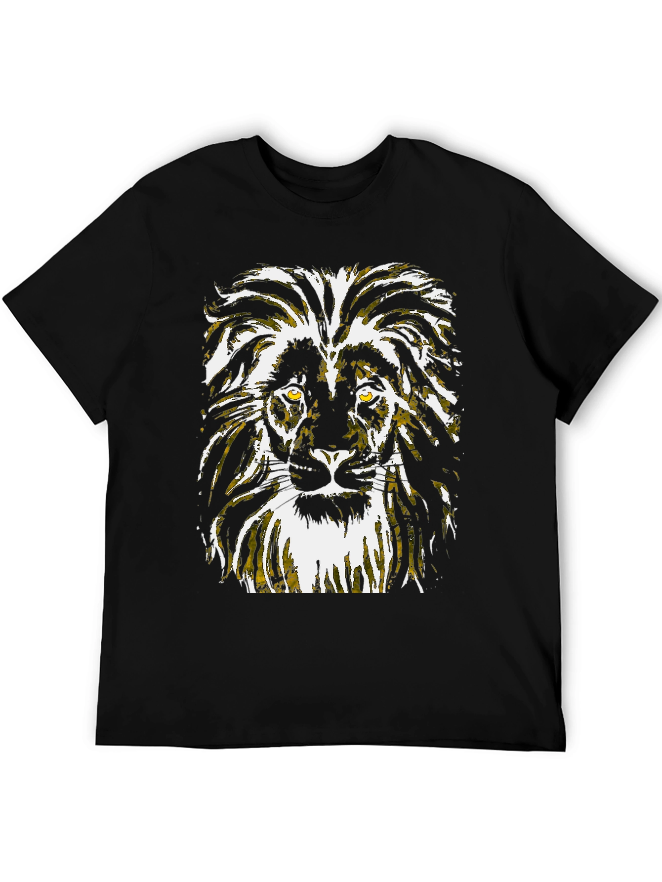 Lion Graphic Black T-Shirt