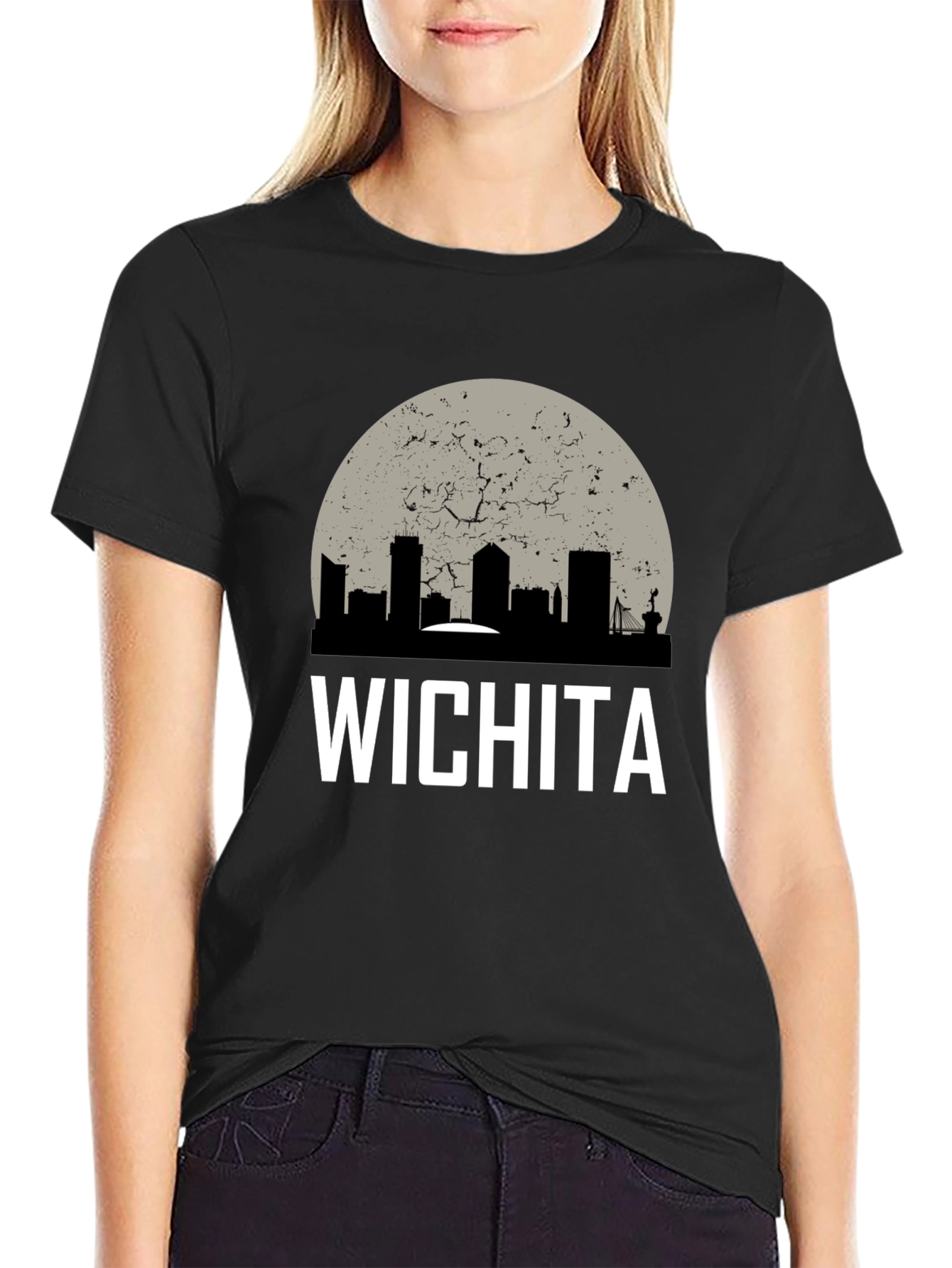 Wichita Skyline Graphic Tee - Retro City Pride Shirt