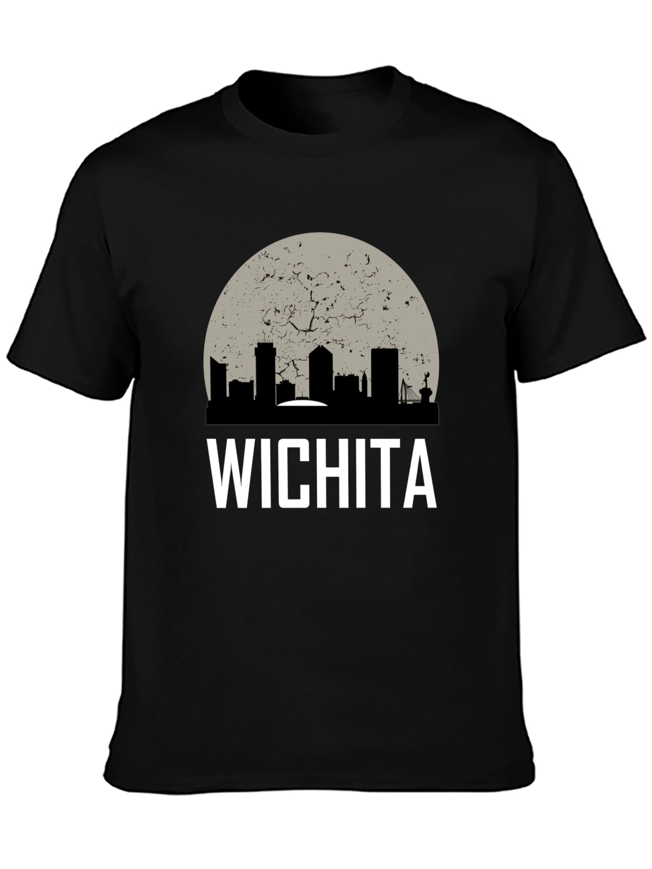 Wichita Skyline Graphic Tee - Retro City Pride Shirt