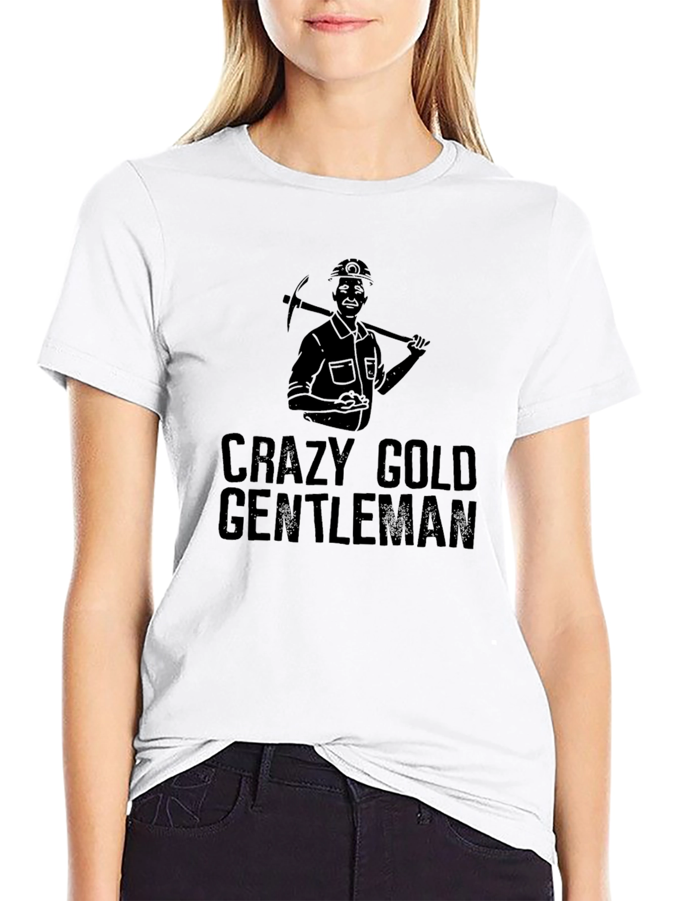 Crazy Gold Gentleman Black T-Shirt