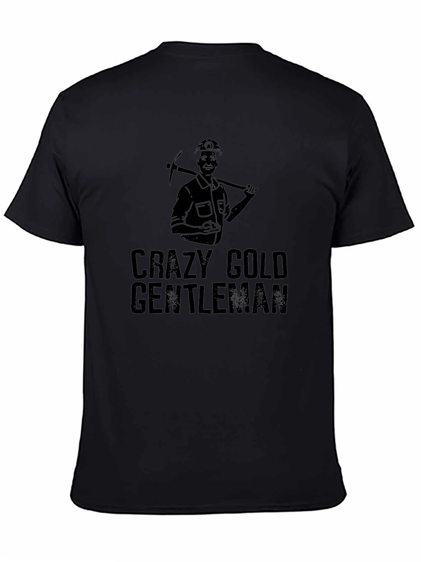 Crazy Gold Gentleman Black T-Shirt