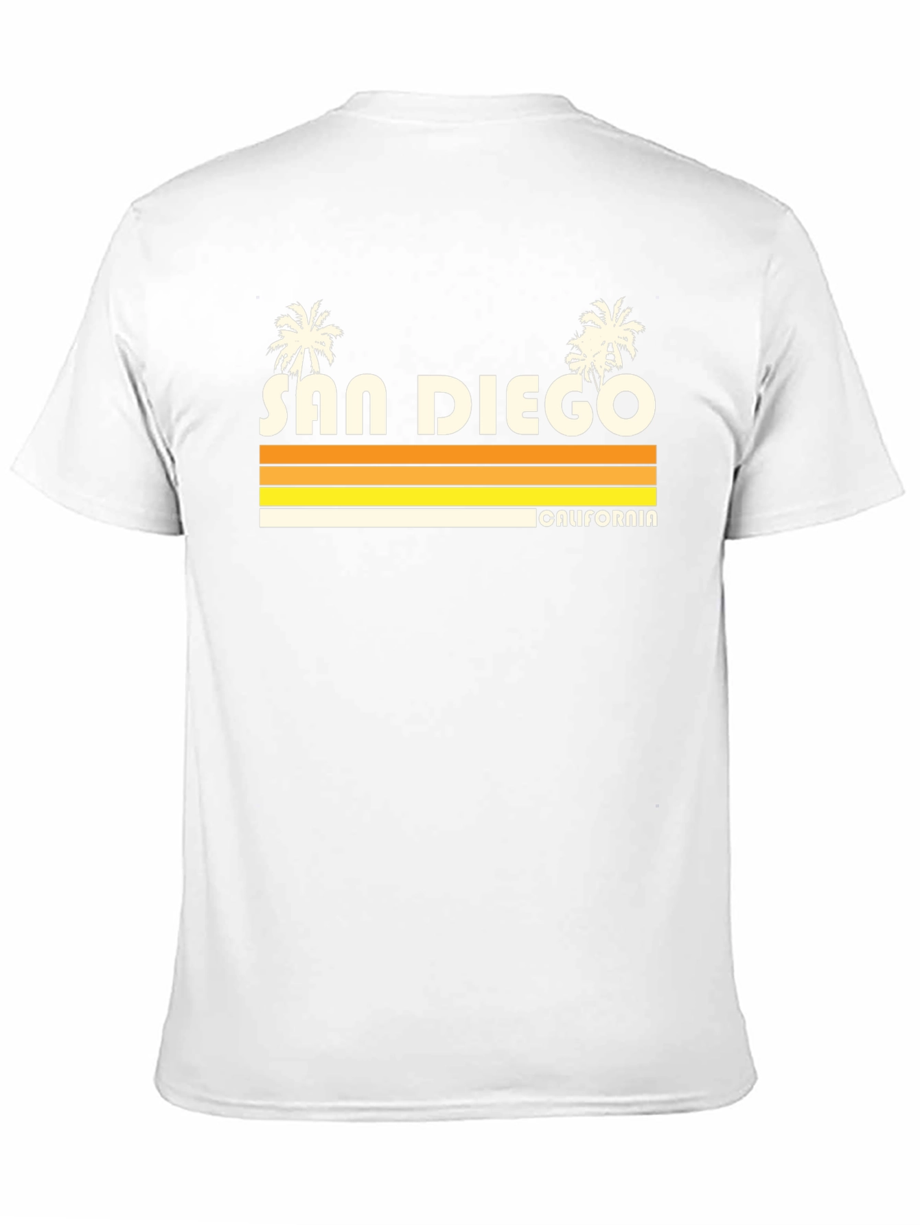 San Diego California Retro Style Black T-Shirt
