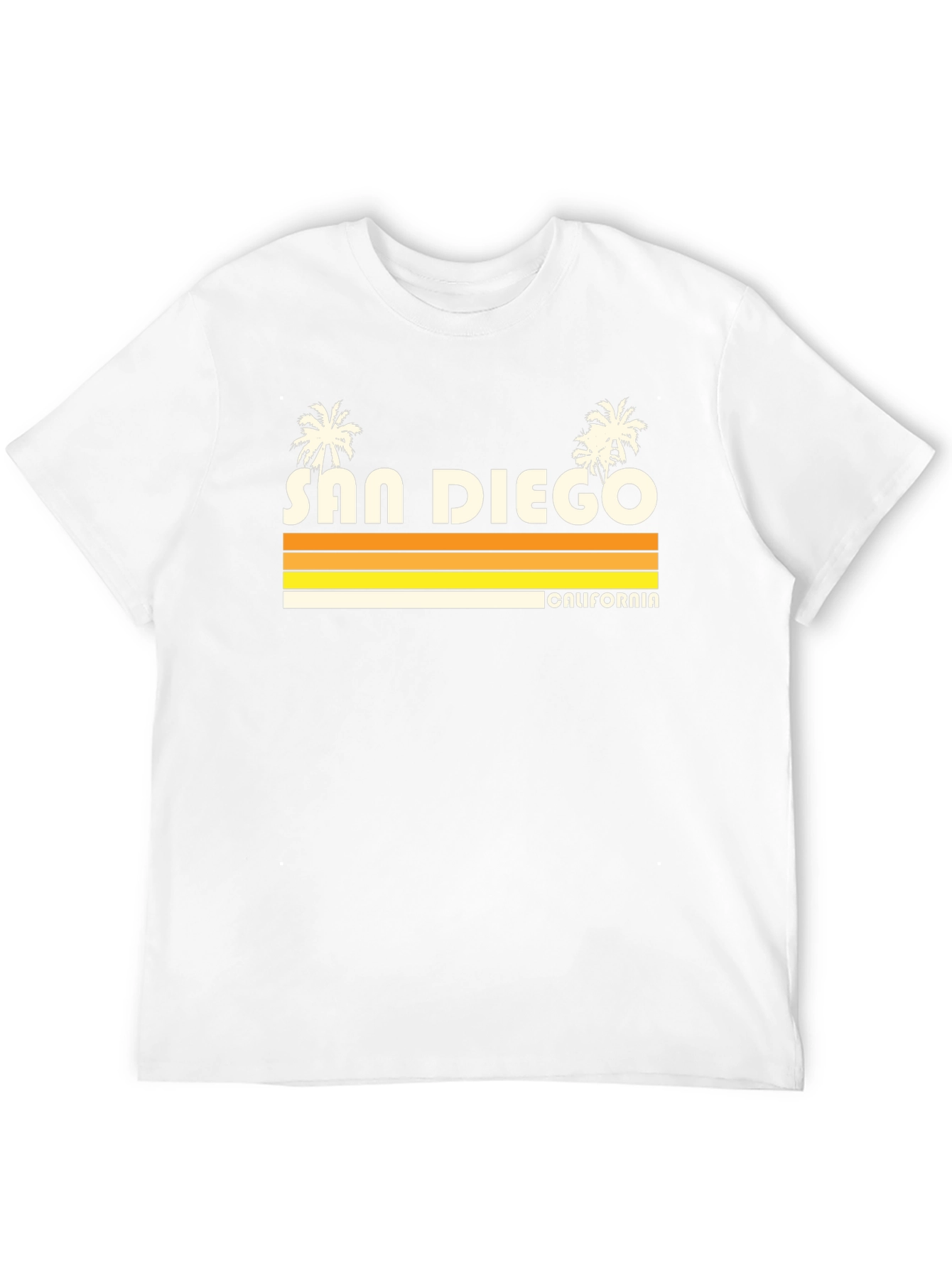 San Diego California Retro Style Black T-Shirt