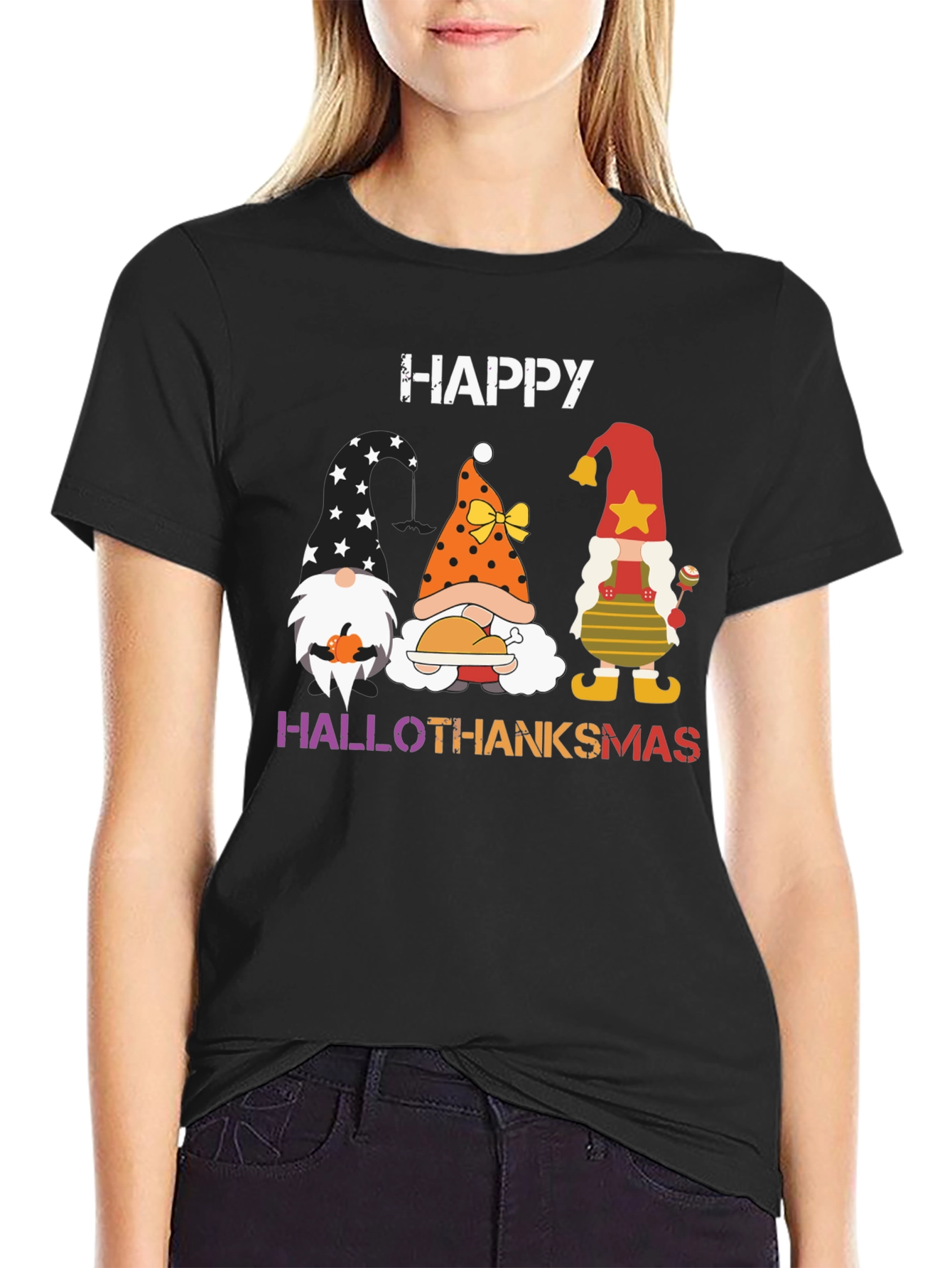 Hallothanksmas Gnome T-Shirt