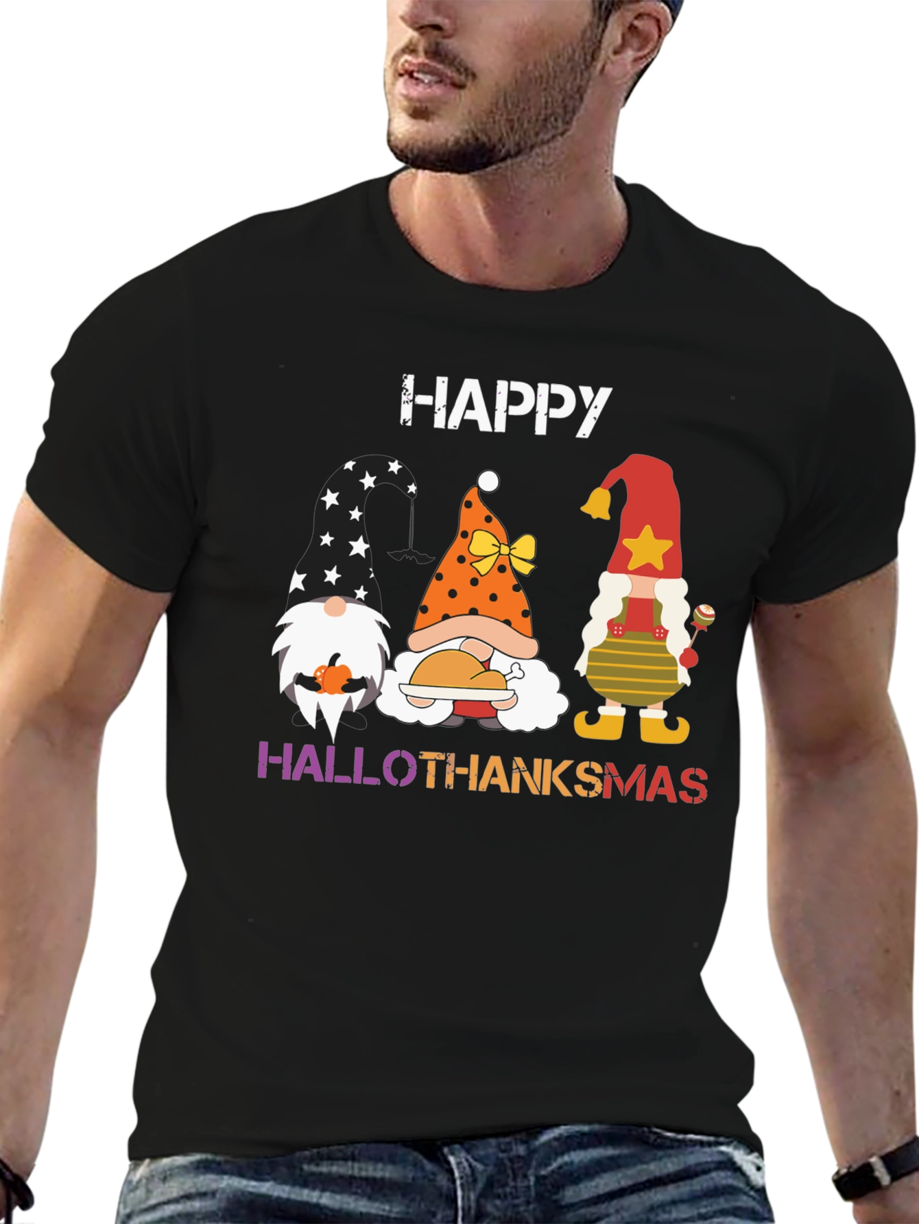 Hallothanksmas Gnome T-Shirt