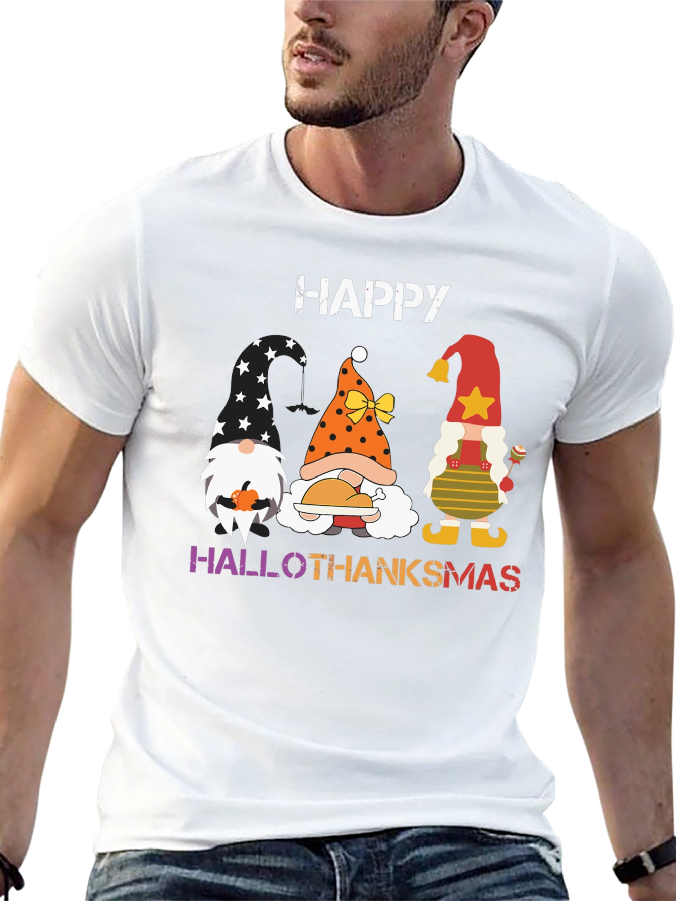 Hallothanksmas Gnome T-Shirt