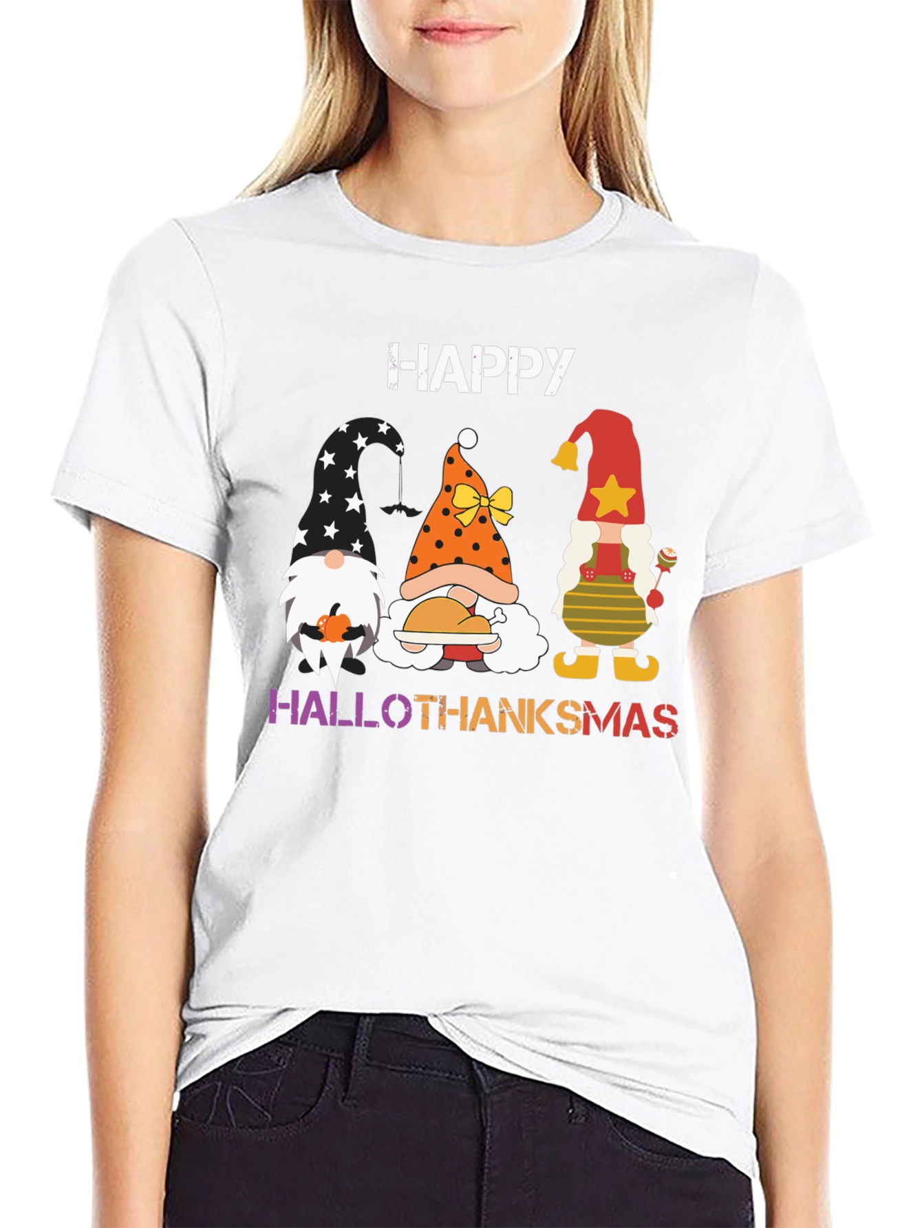 Hallothanksmas Gnome T-Shirt